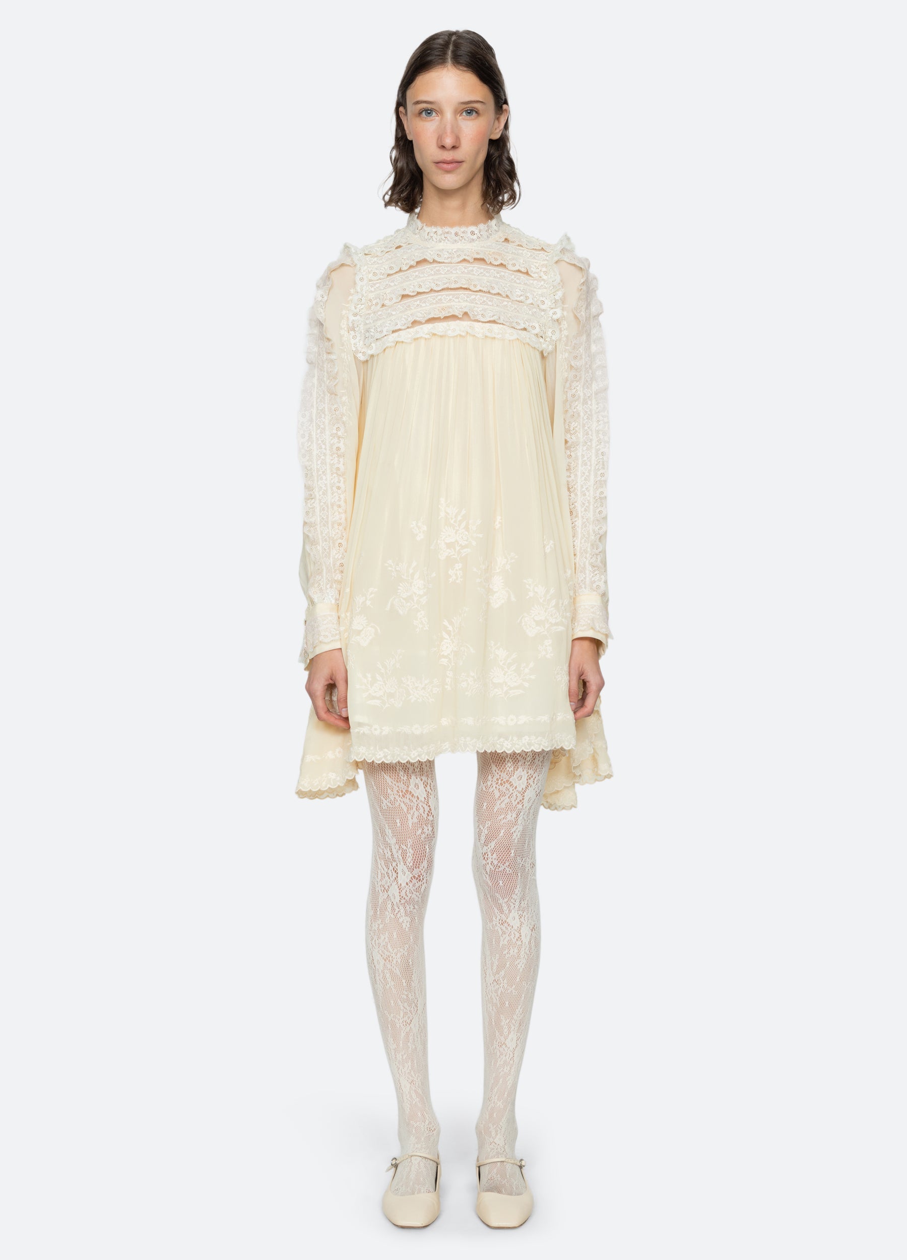 Cream Ayda Dress | Sea New York