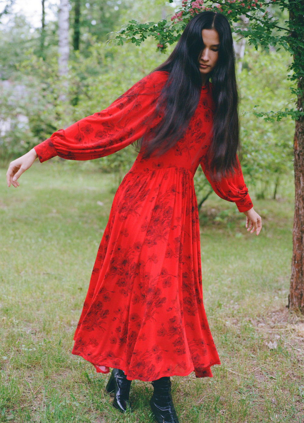Red Cornelia L/S Dress | Sea New York