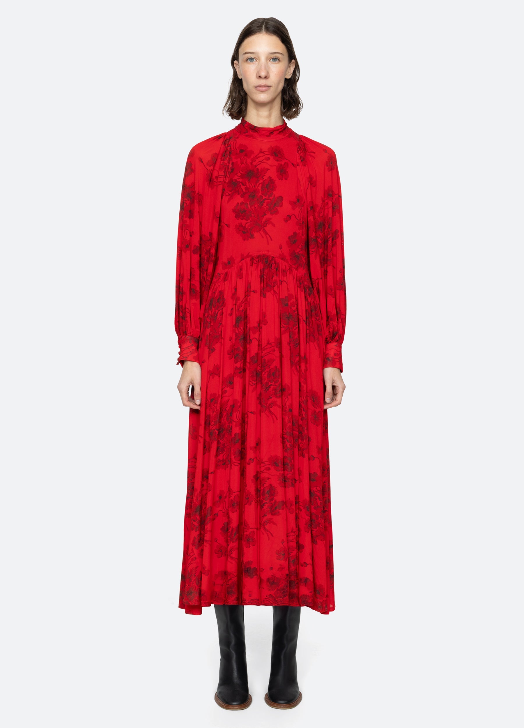 Red Cornelia L/S Dress | Sea New York