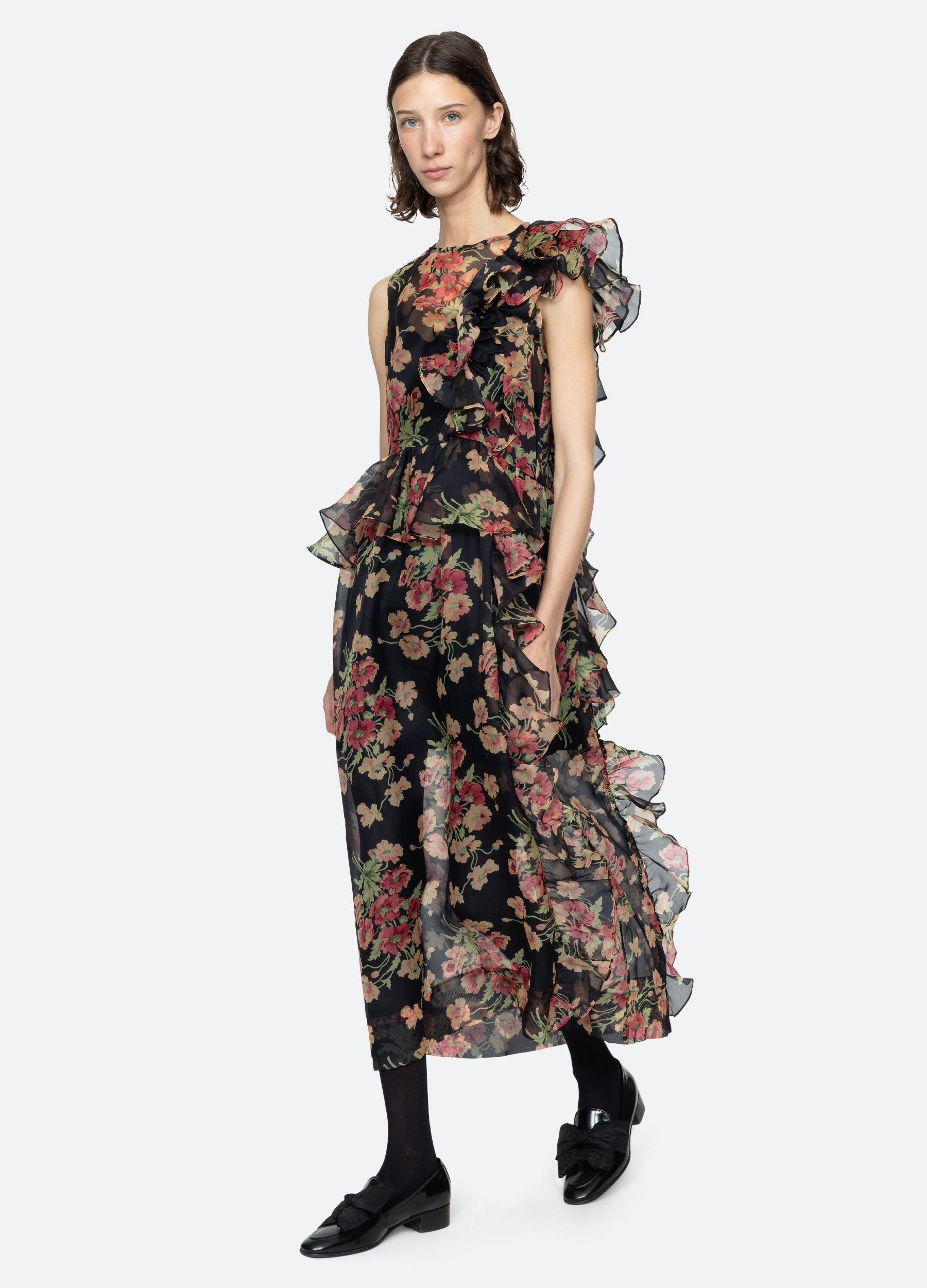 Black Cornelia Midi Dress | Sea New York