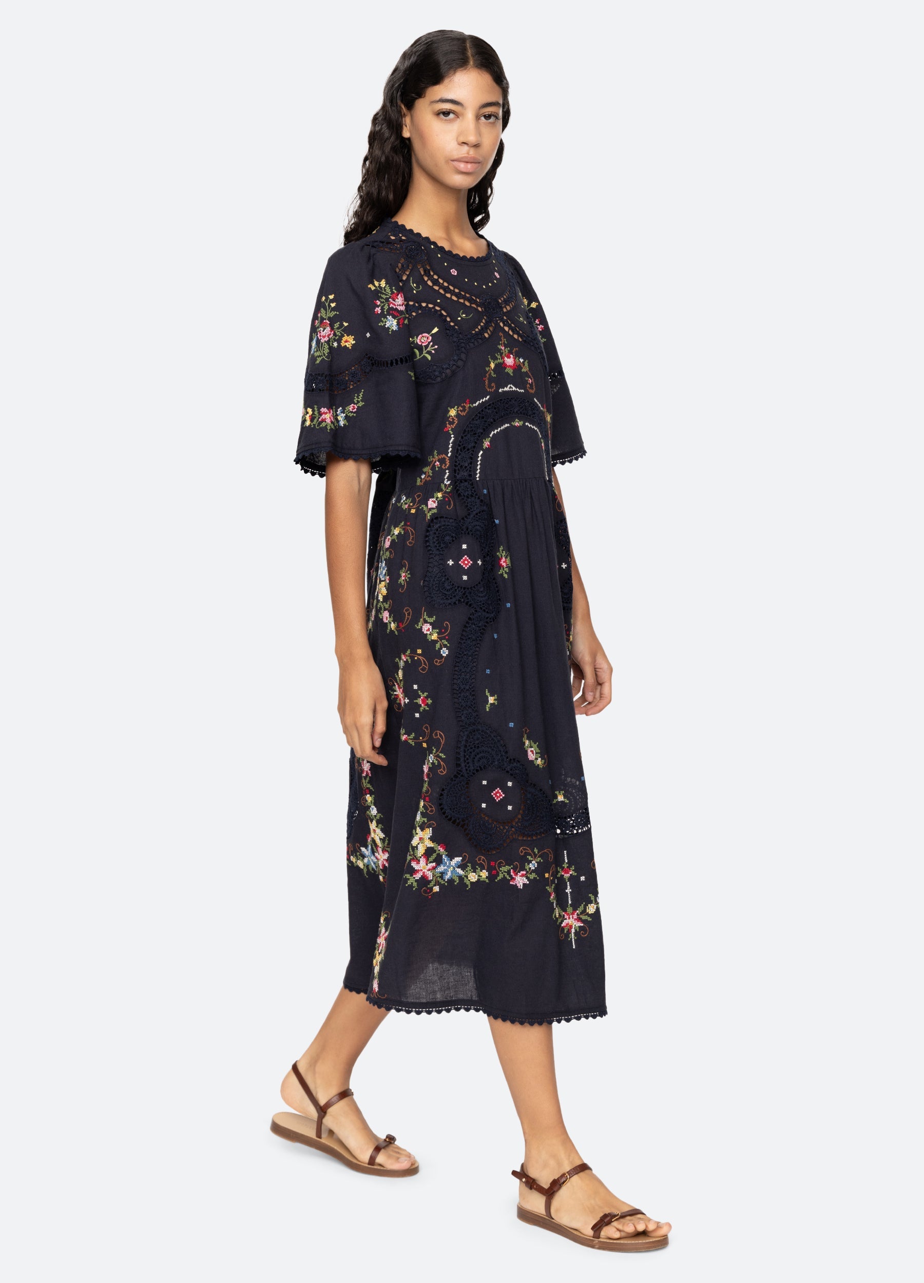 Navy Edwina S/S Dress | Sea New York