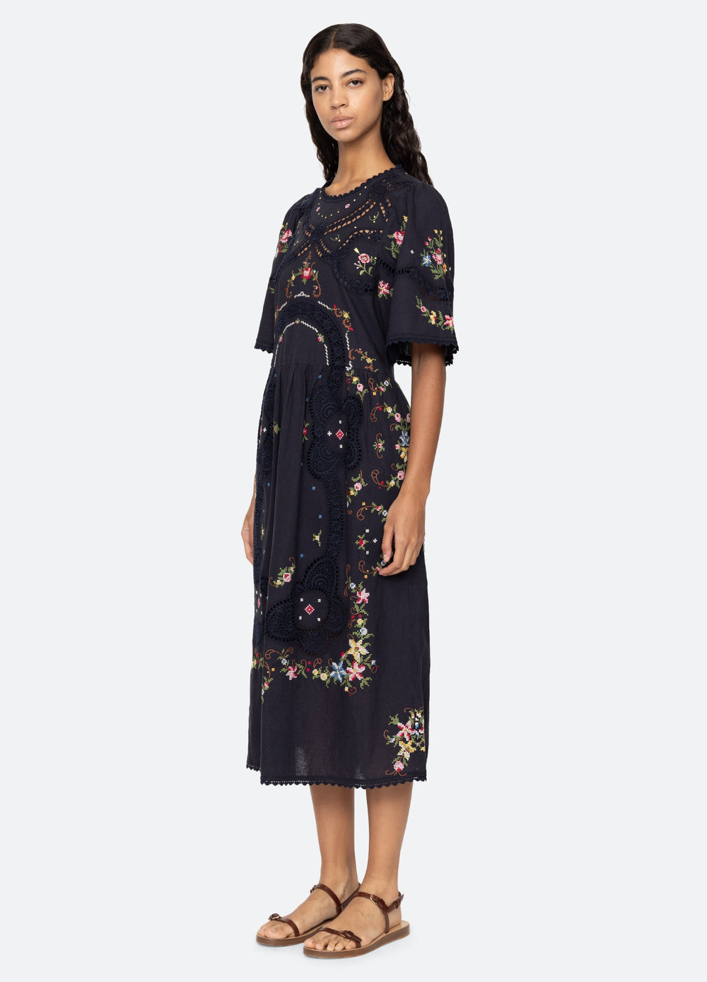 Navy Edwina S/S Dress | Sea New York