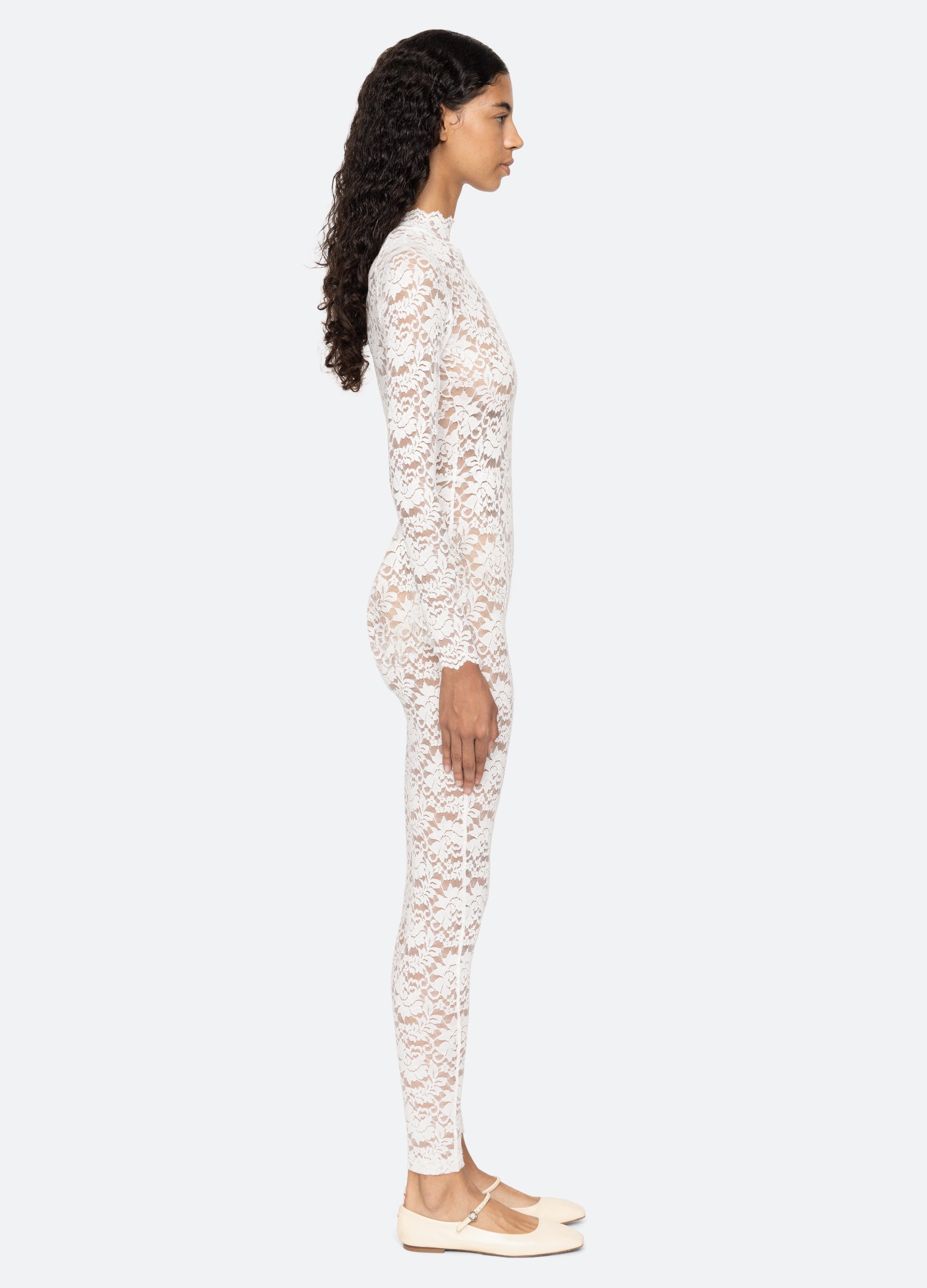 Cream Lilian Catsuit | Sea New York