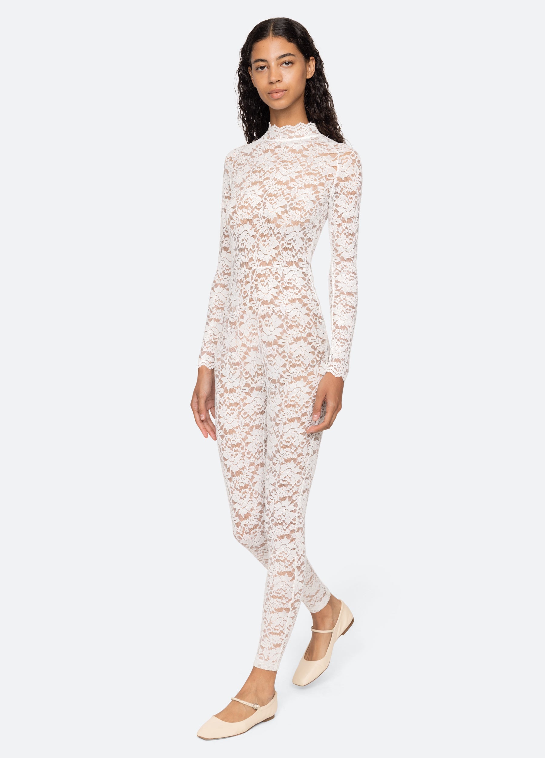 Cream Lilian Catsuit | Sea New York