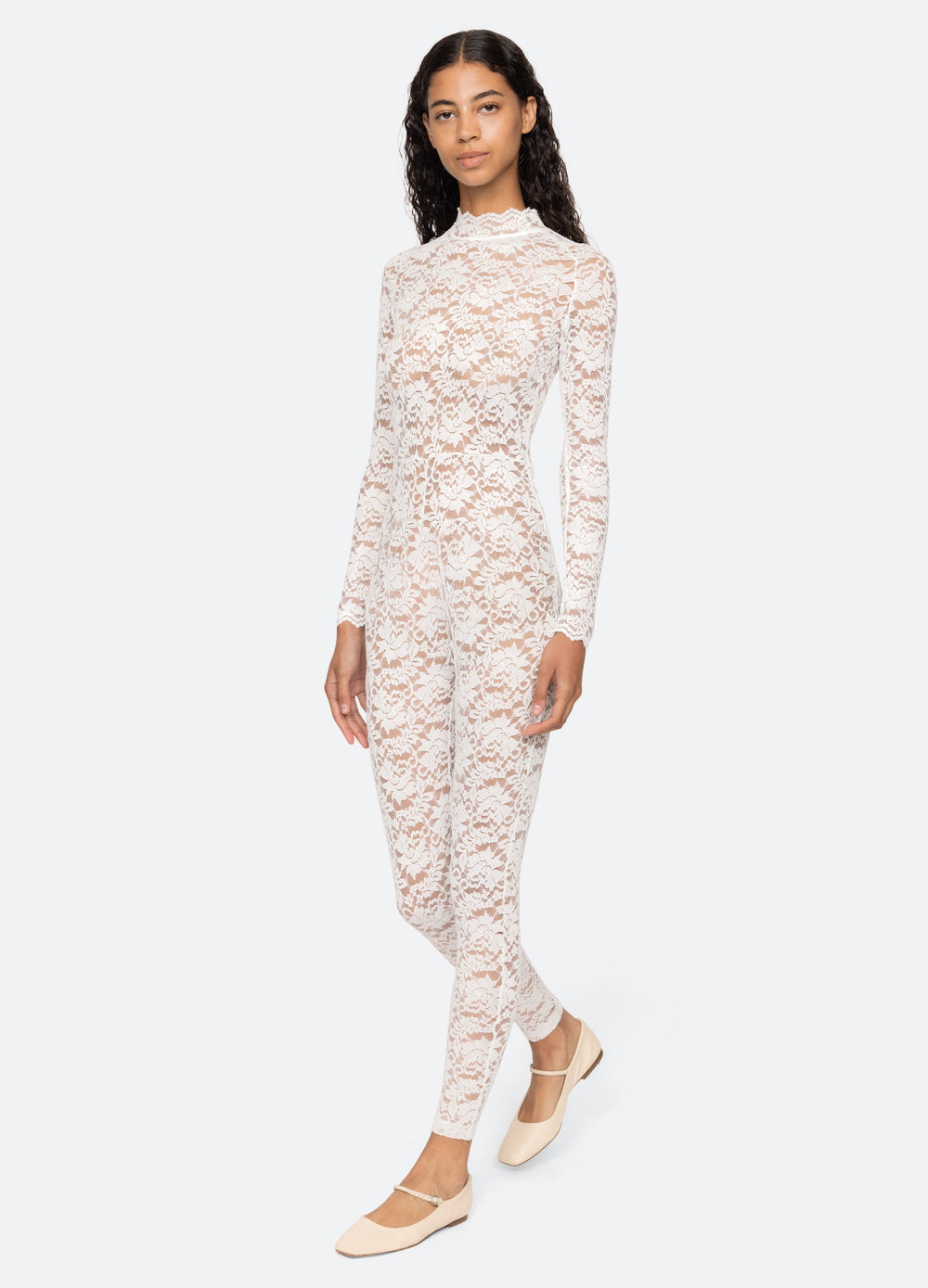 Cream Lilian Catsuit | Sea New York