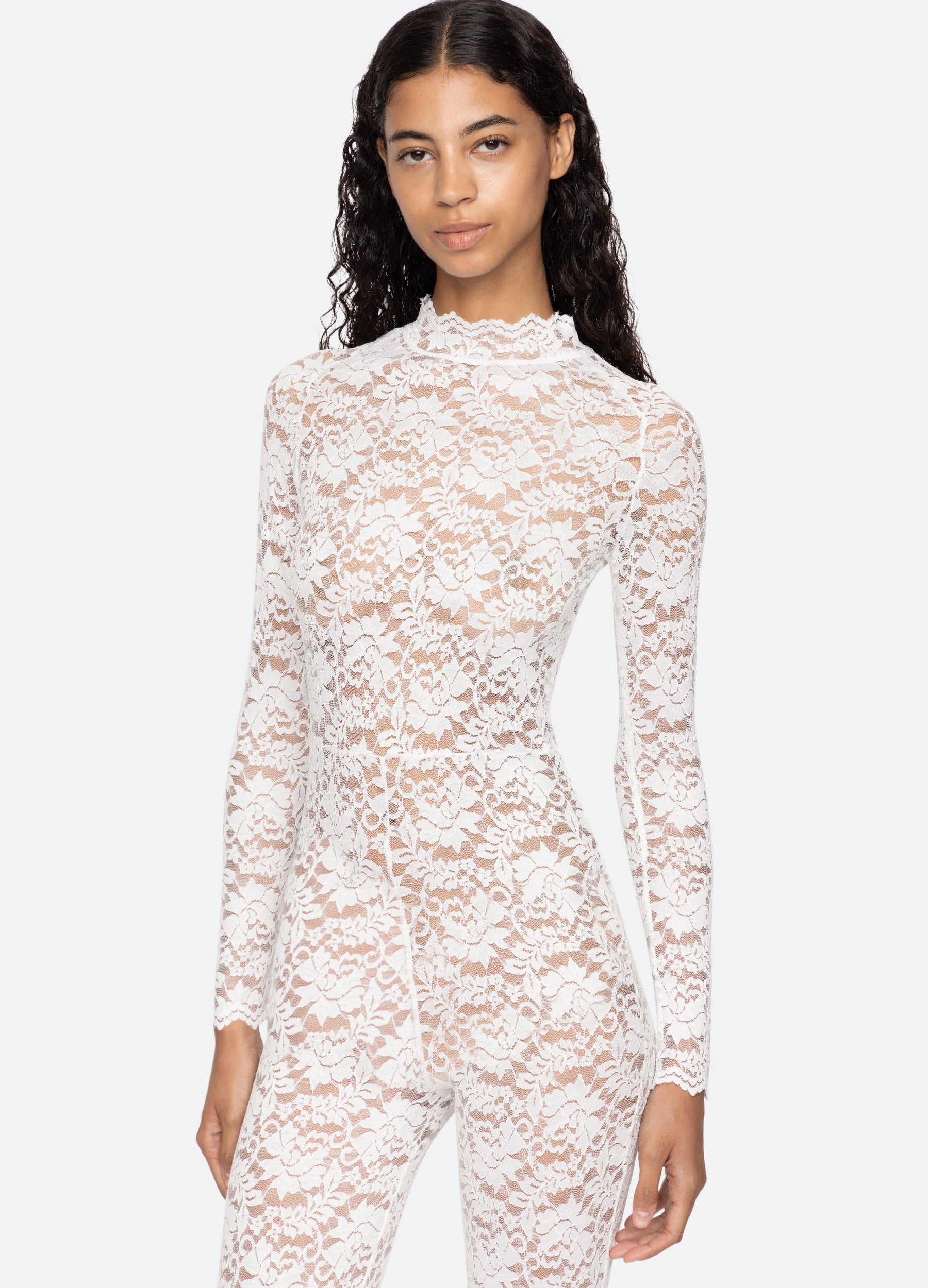 Cream Lilian Catsuit | Sea New York