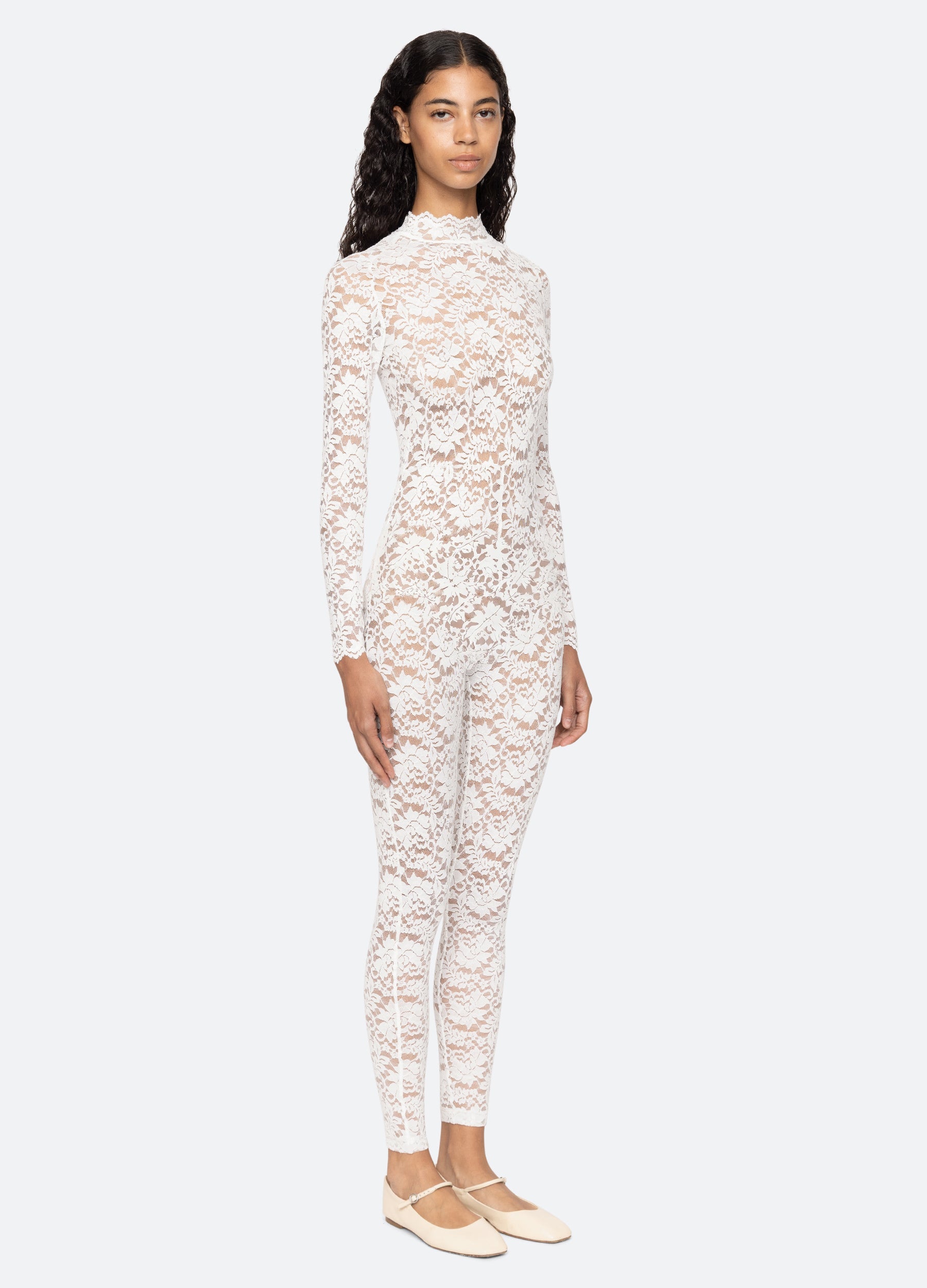 Cream Lilian Catsuit | Sea New York