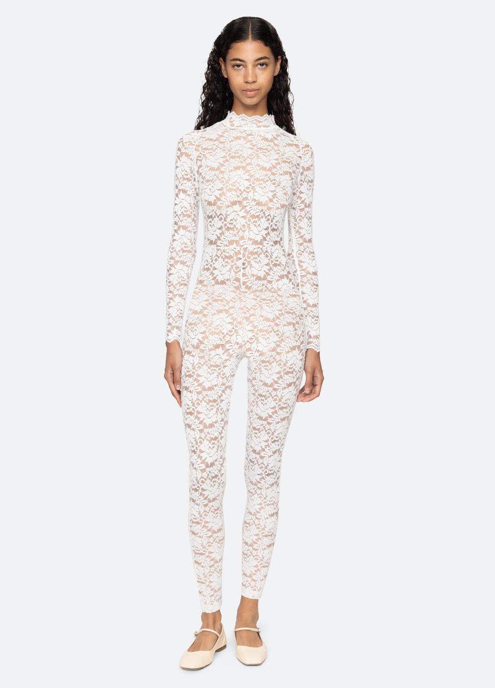Cream Lilian Catsuit | Sea New York