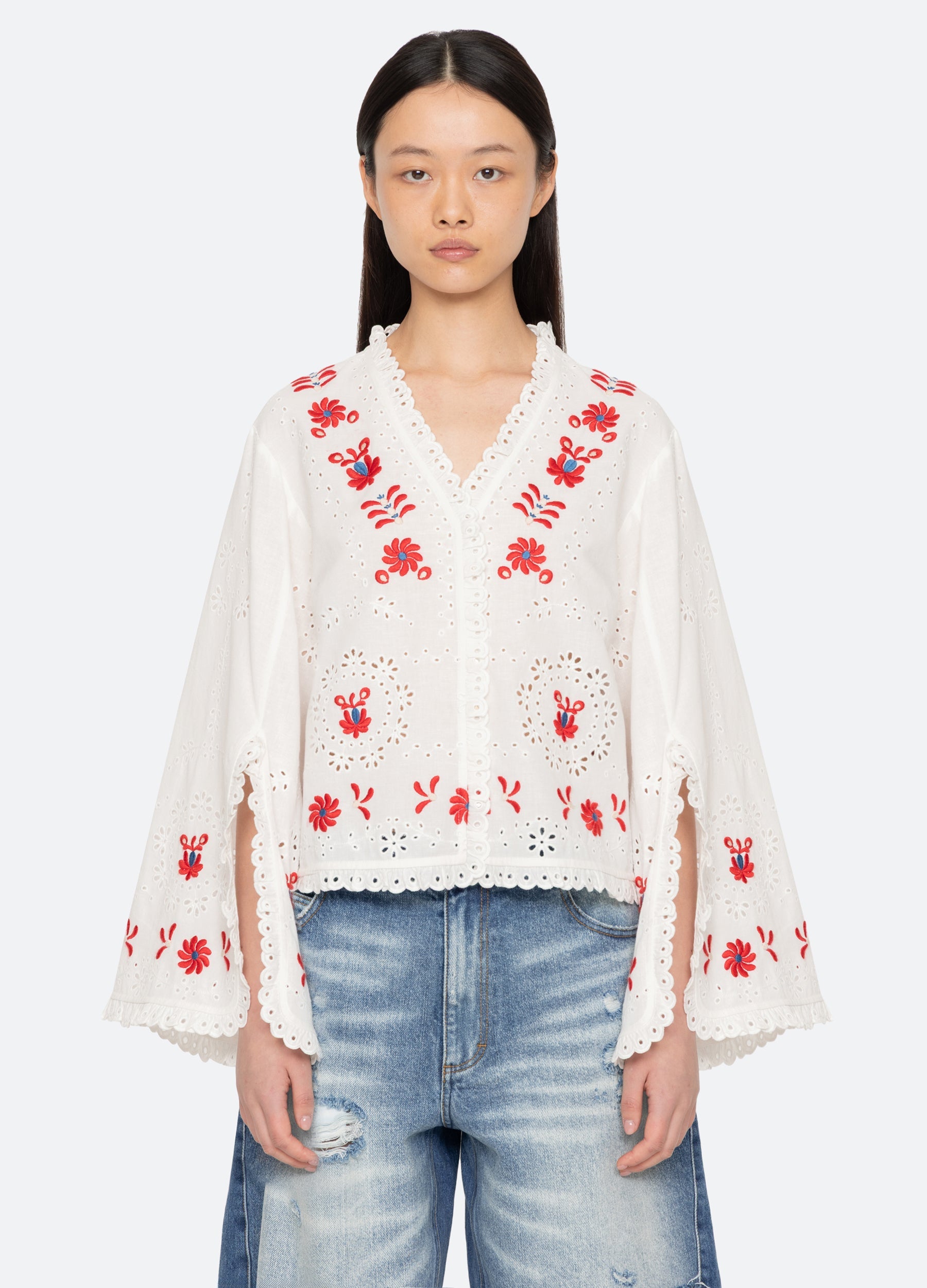 Cream Catharina L/S Top | Sea New York