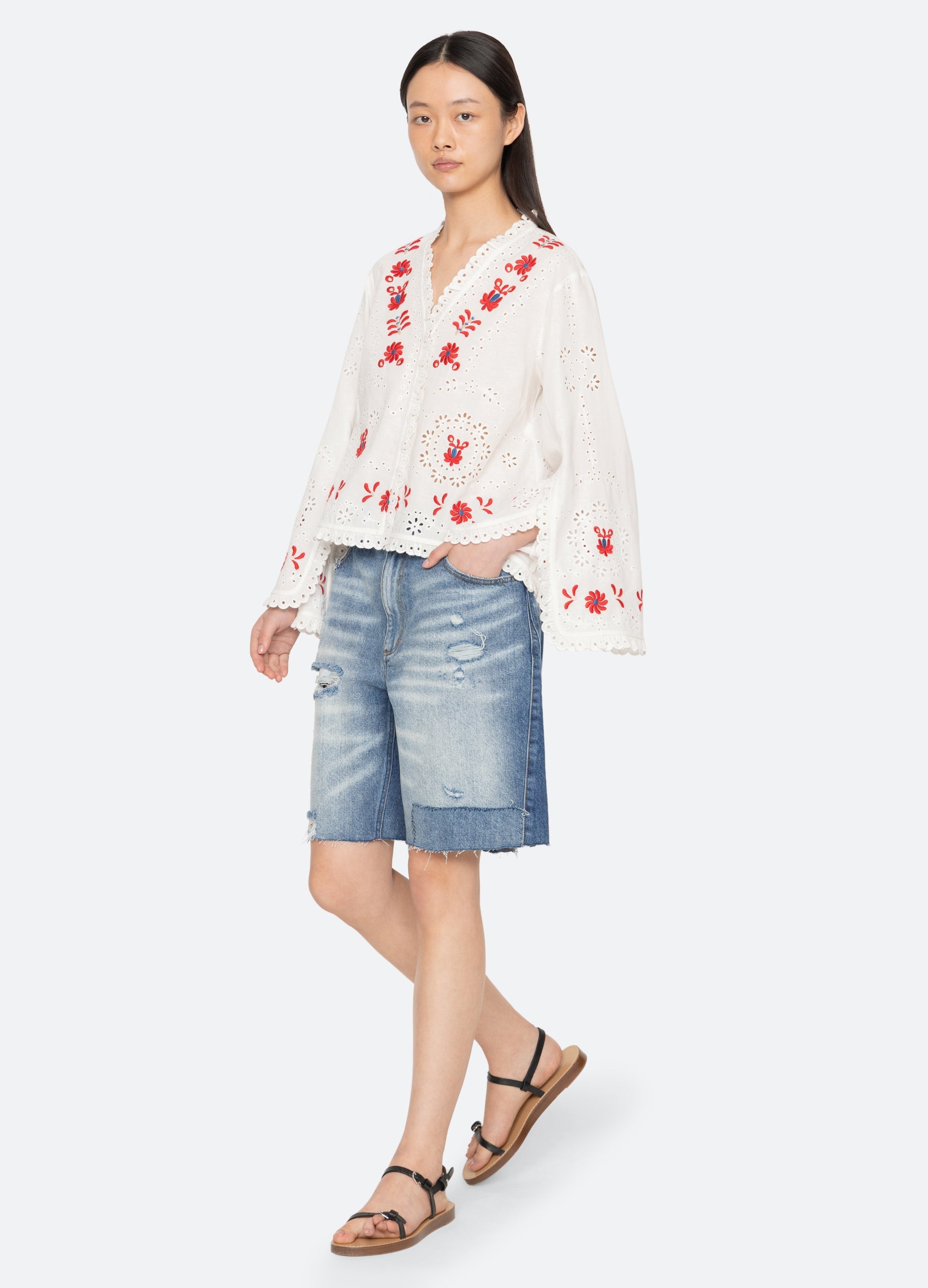 Cream Catharina L/S Top | Sea New York