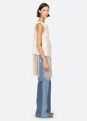 Cream Priscilla Vest | Sea New York