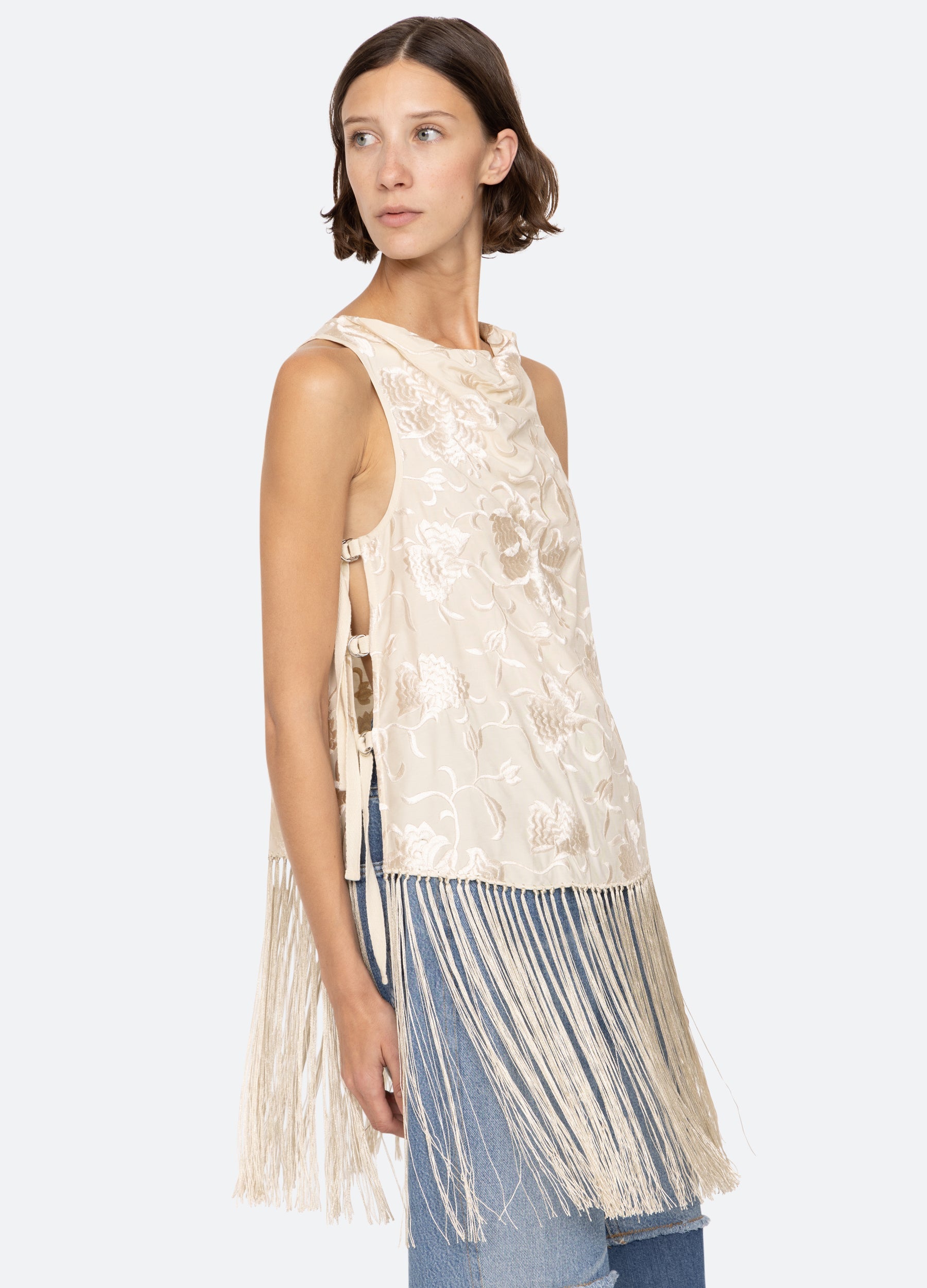 Cream Priscilla Vest | Sea New York