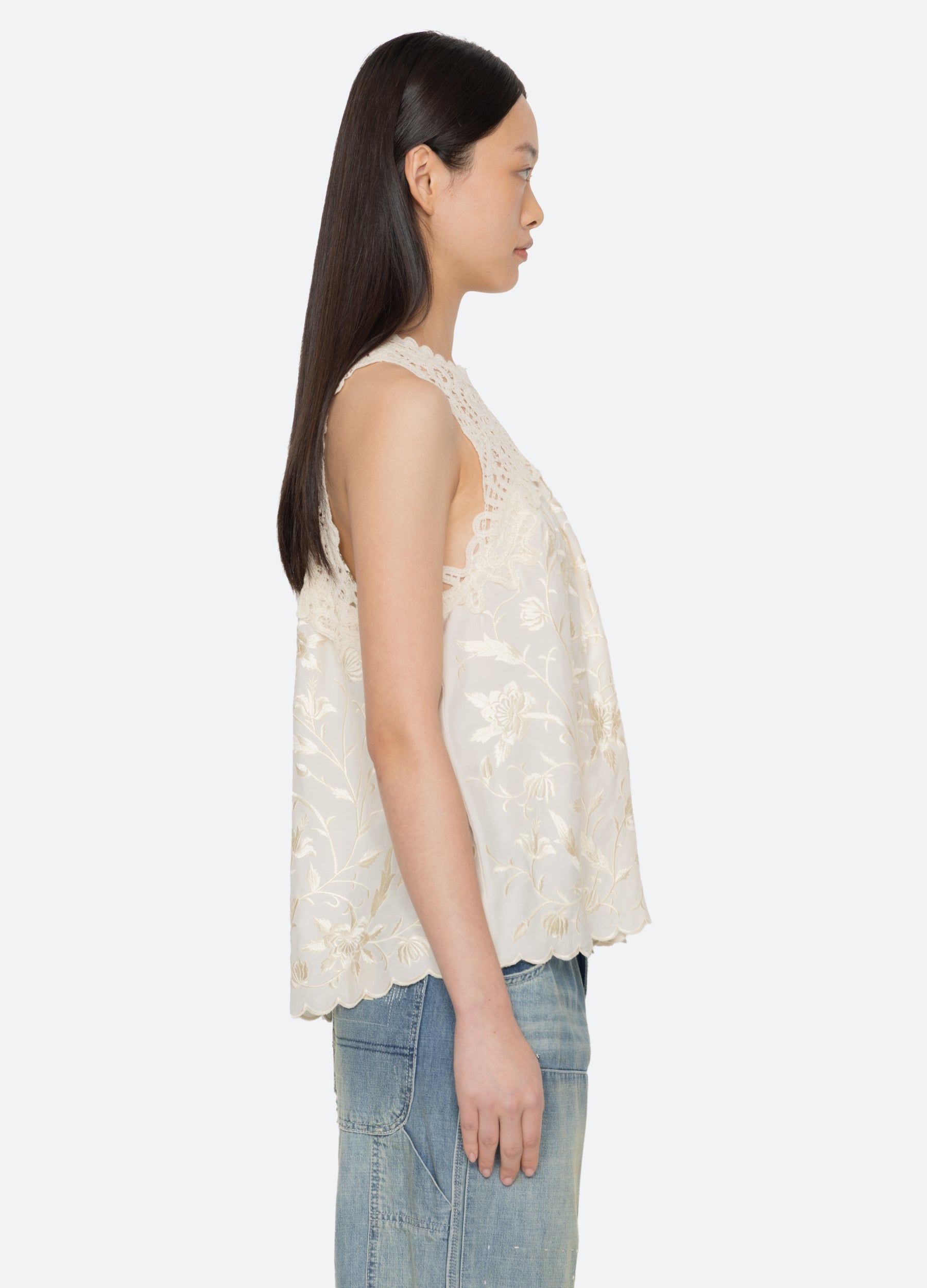 Cream Alina Tank | Sea New York