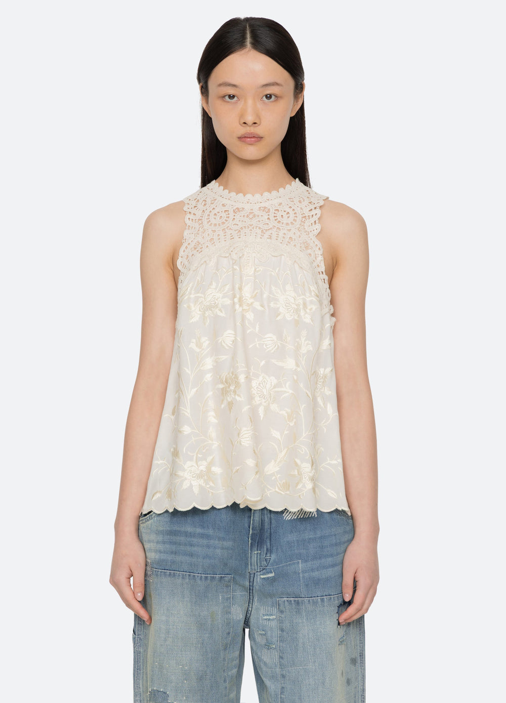 Cream Alina Tank | Sea New York
