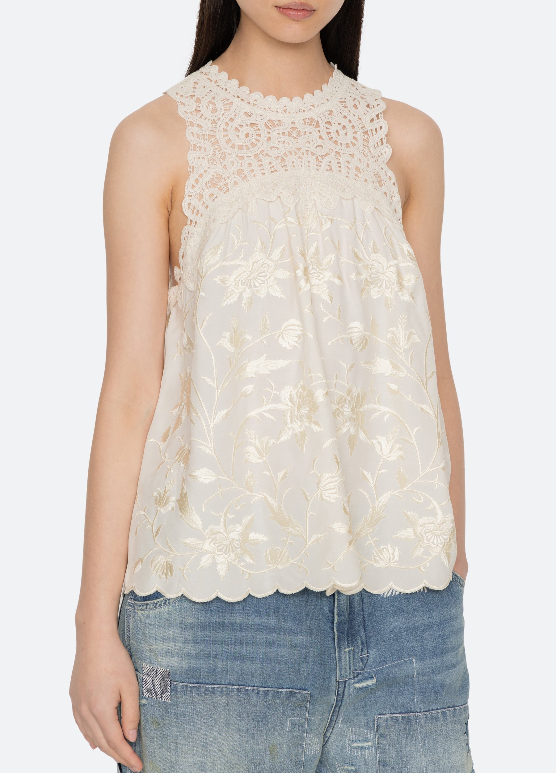 Cream Alina Tank | Sea New York