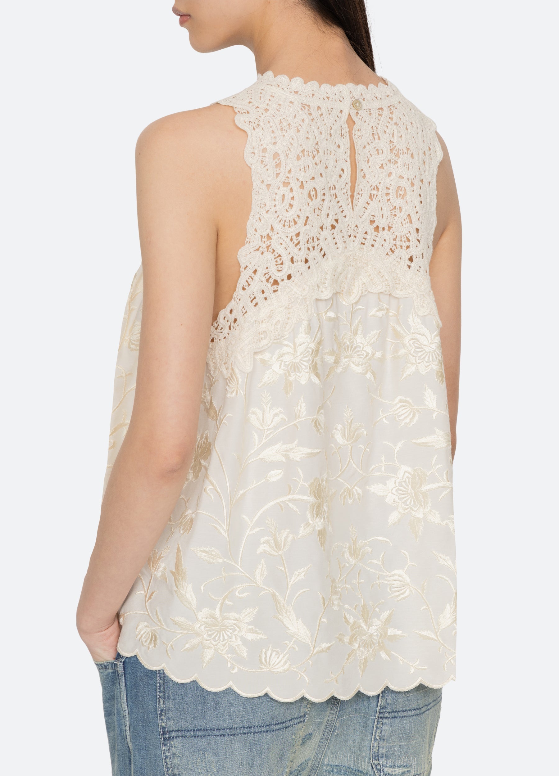 Cream Alina Tank | Sea New York