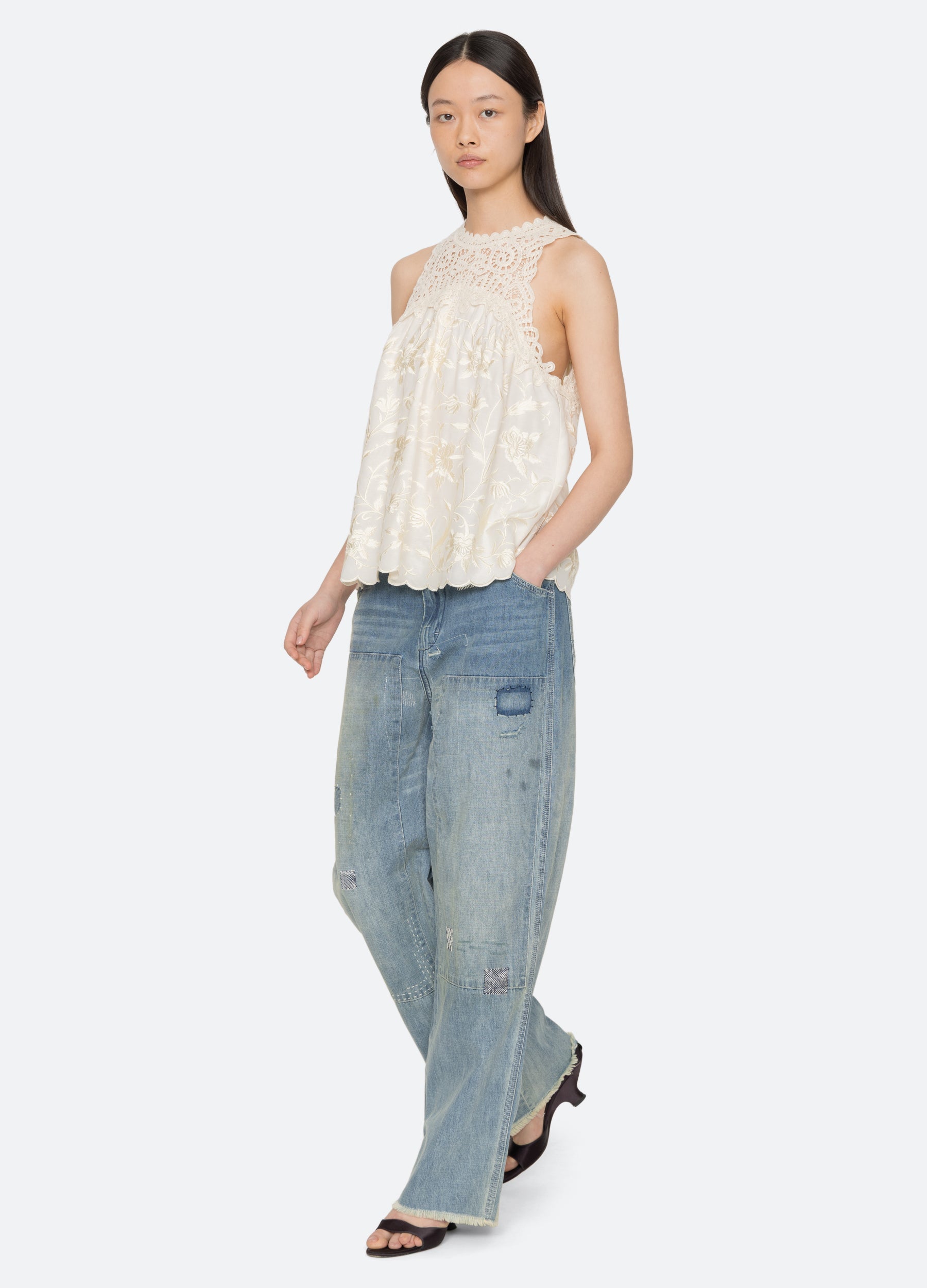 Cream Alina Tank | Sea New York