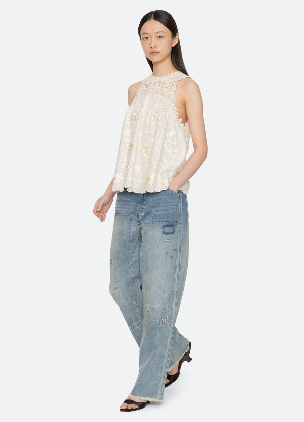 Cream Alina Tank | Sea New York