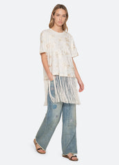 White Rafina Combo T-Shirt | Sea New York
