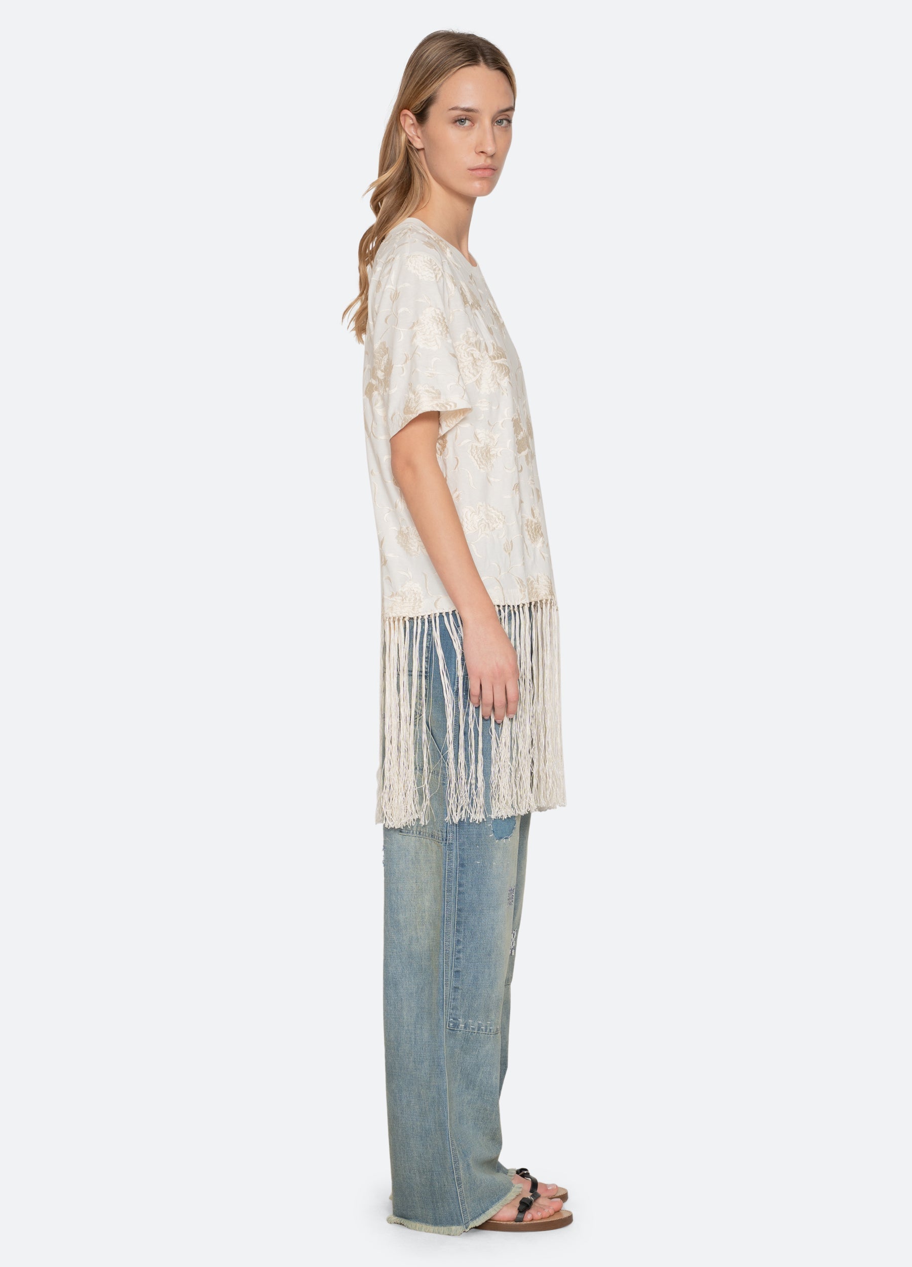 White Rafina Combo T-Shirt | Sea New York