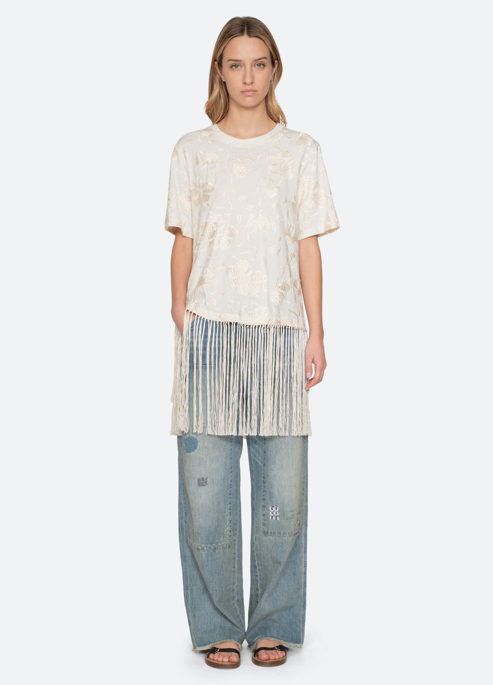 White Rafina Combo T-Shirt | Sea New York
