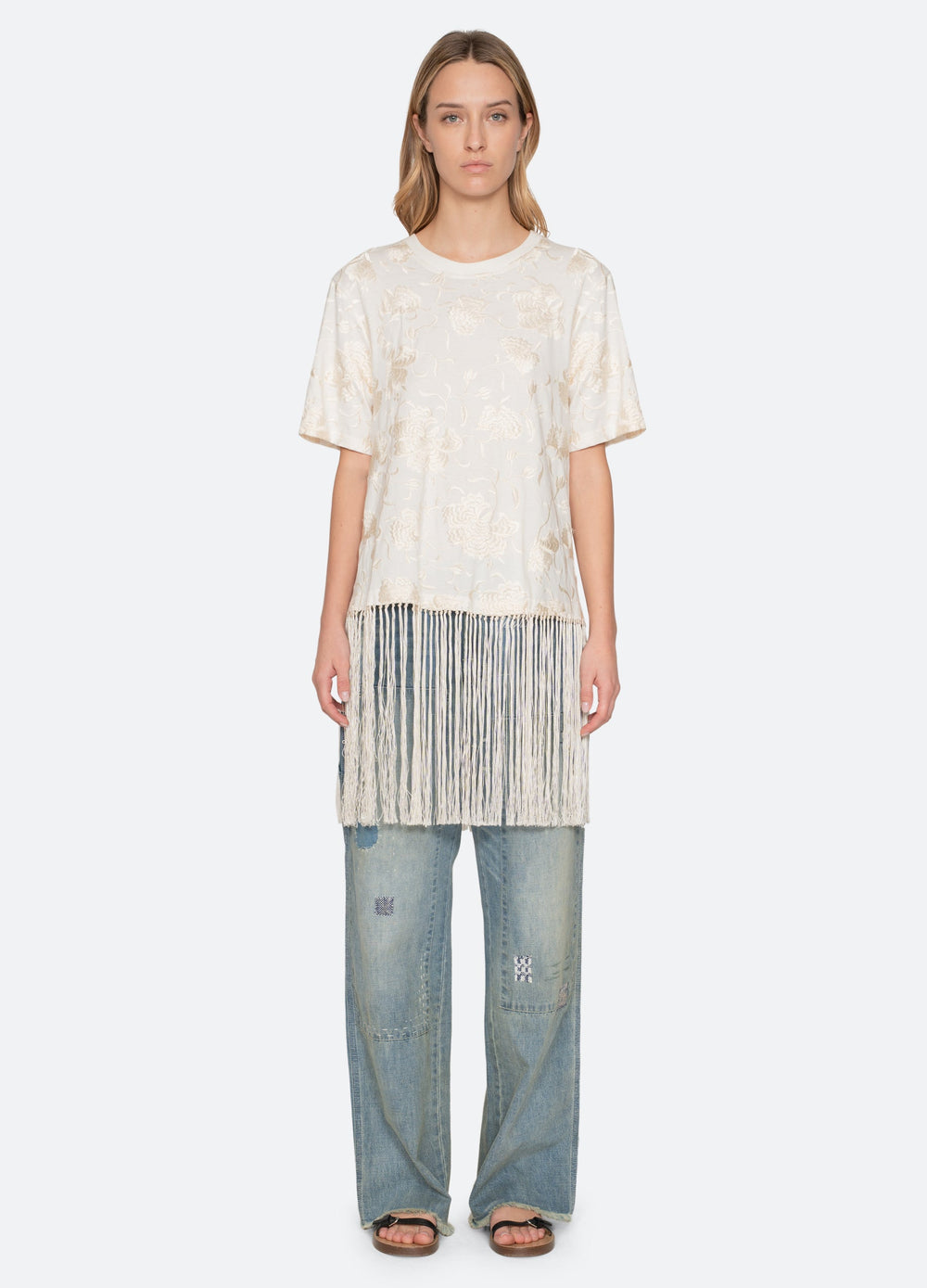 White Rafina Combo T-Shirt | Sea New York