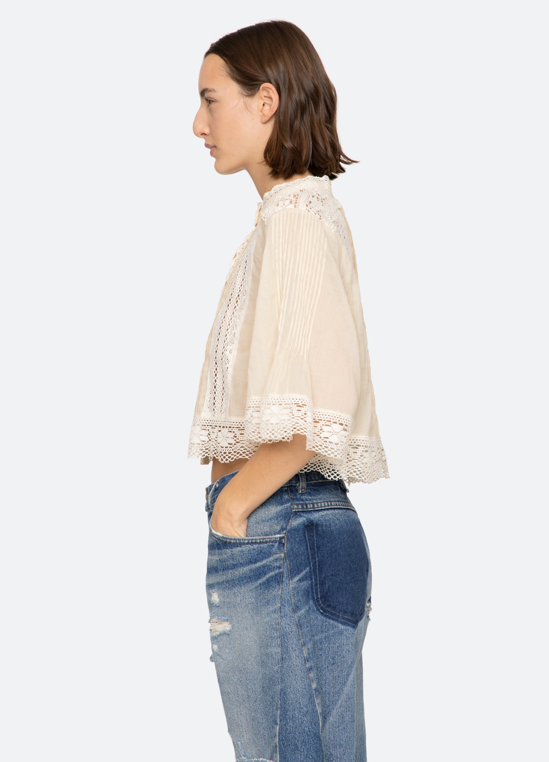 Cream Pippa S/S Top | Sea New York