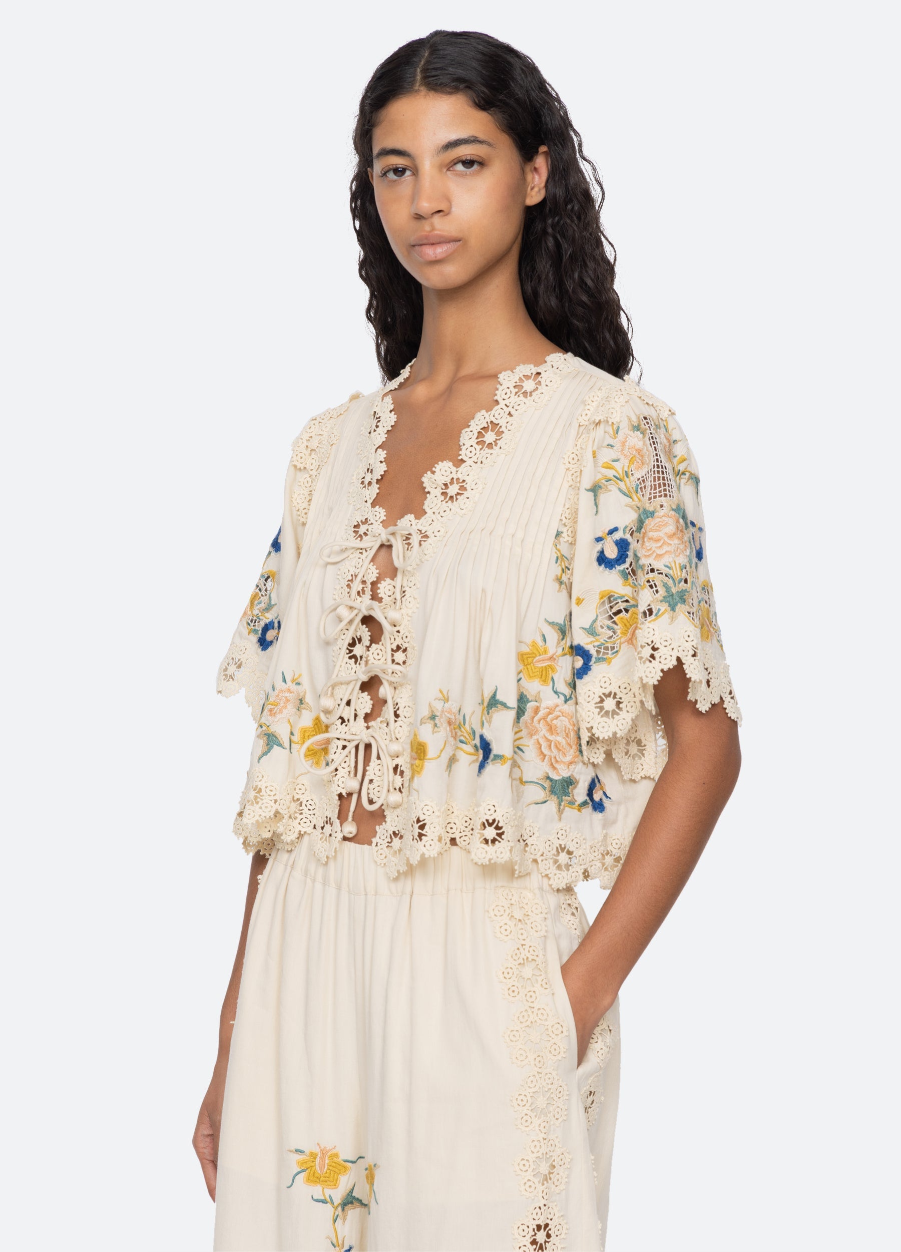 Cream Adonna S/S Top | Sea New York