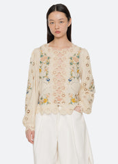 Cream Adonna L/S Top | Sea New York