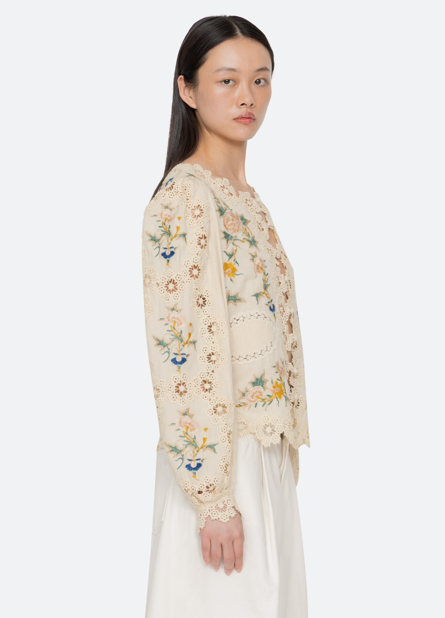 Cream Adonna L/S Top | Sea New York
