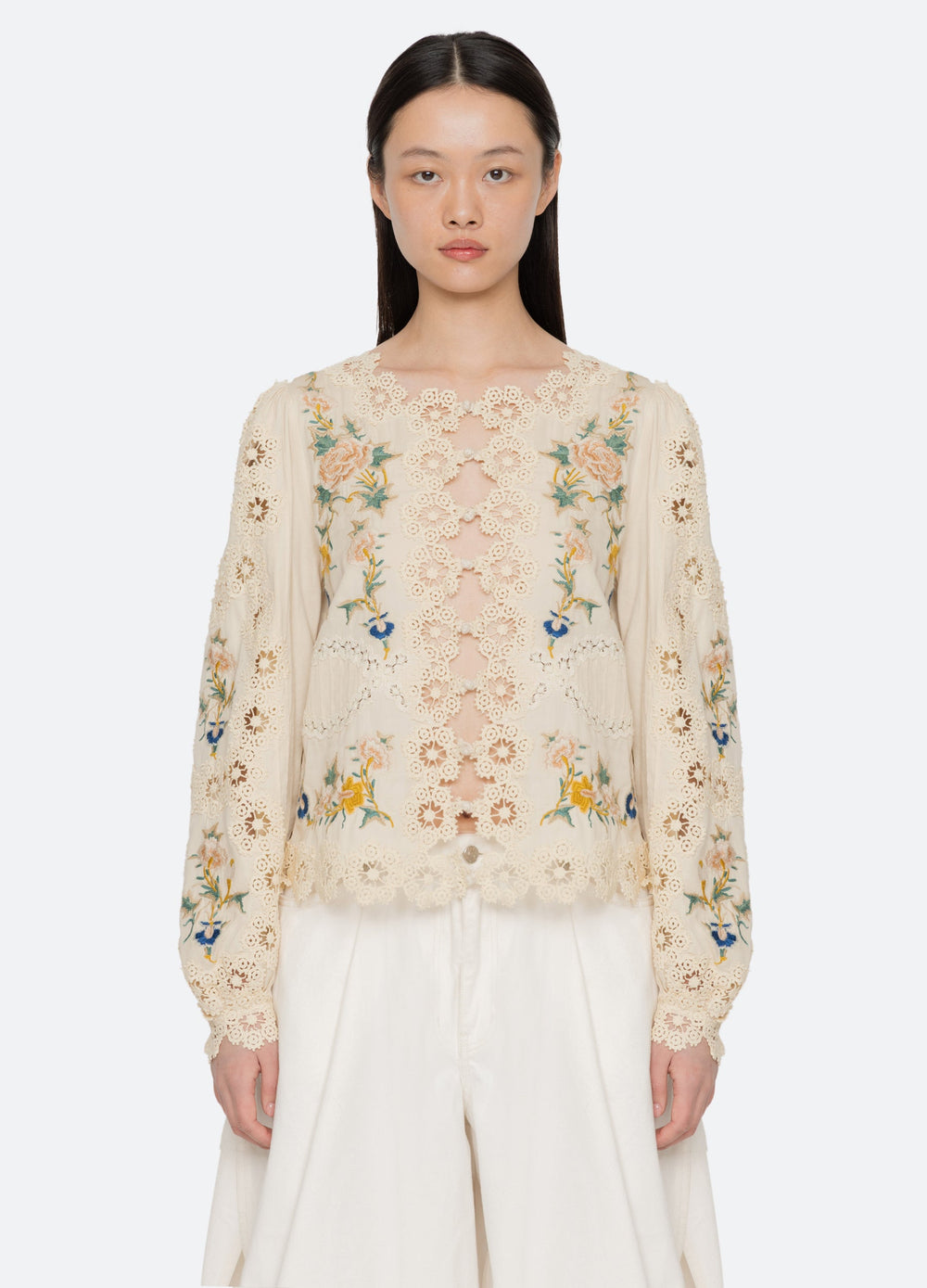 Cream Adonna L/S Top | Sea New York