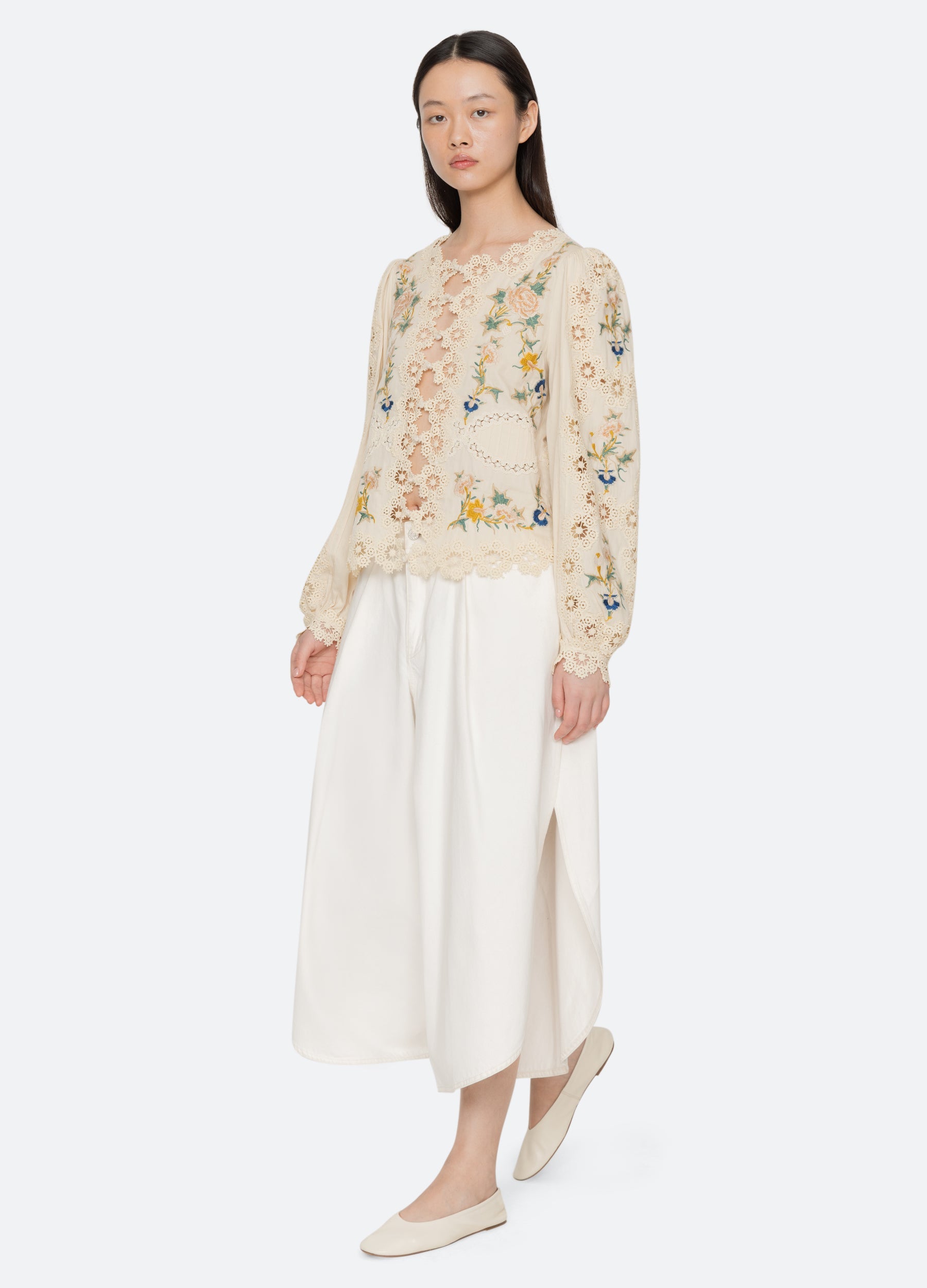 Cream Adonna L/S Top | Sea New York