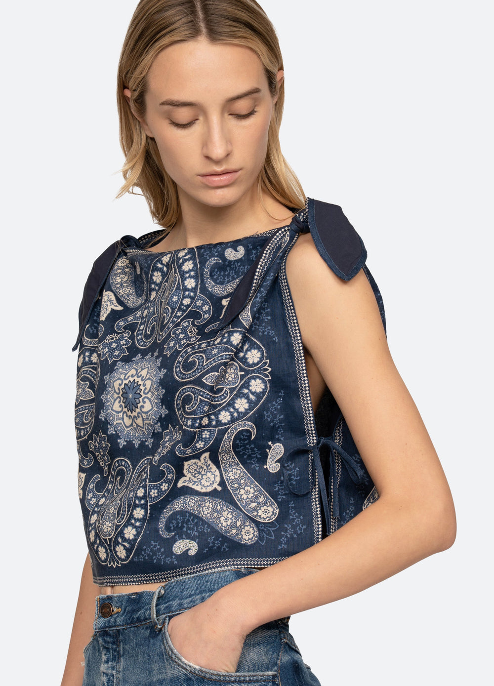 Navy Emelina Top | Sea New York