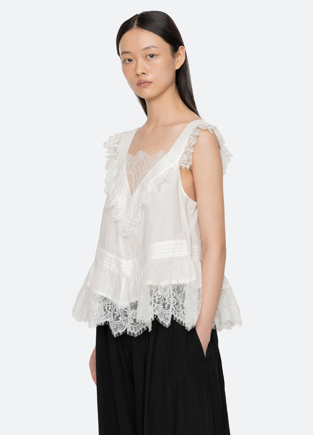 White Hilda Top | Sea New York