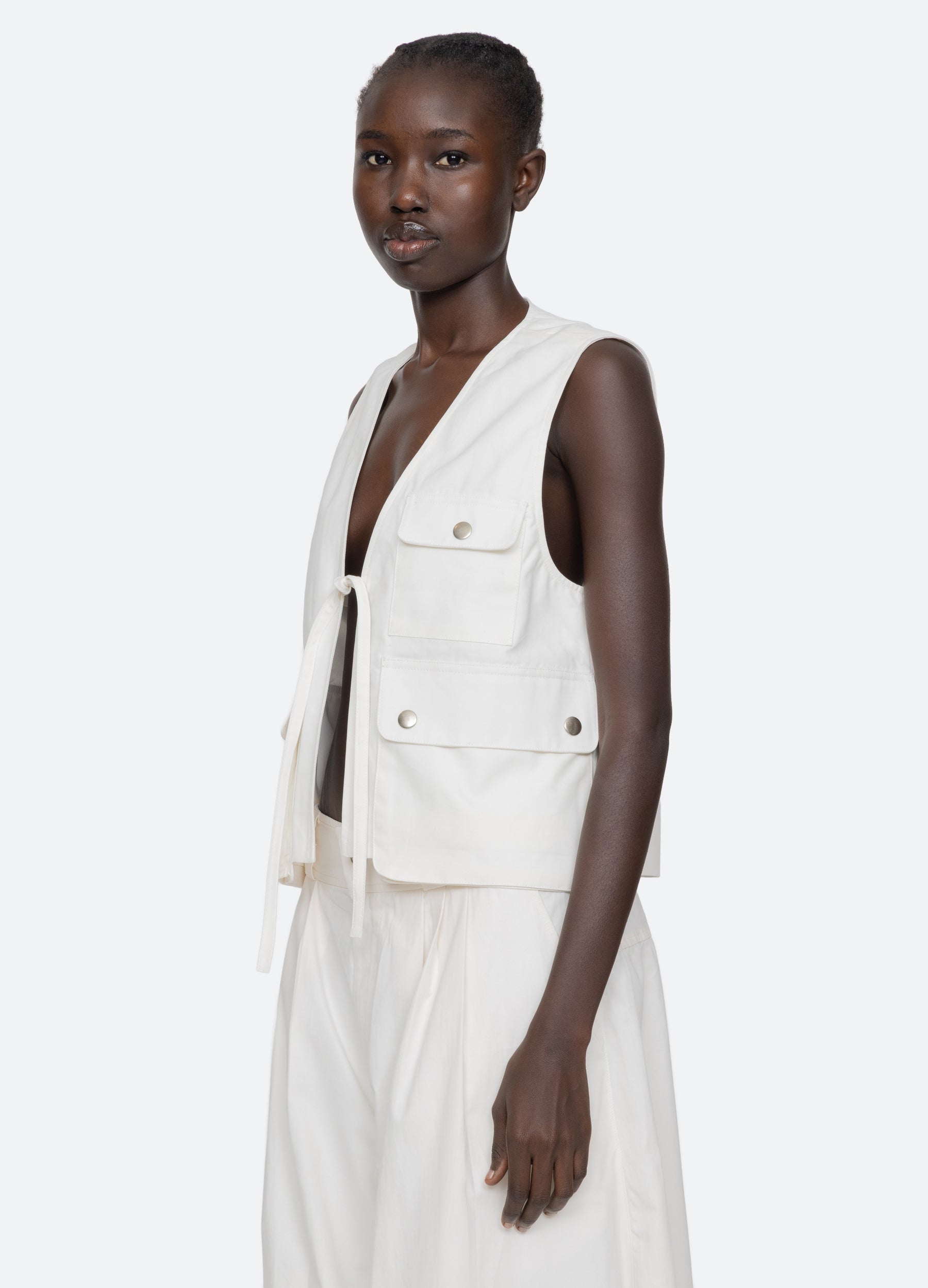 Cream Lois Vest | Sea New York