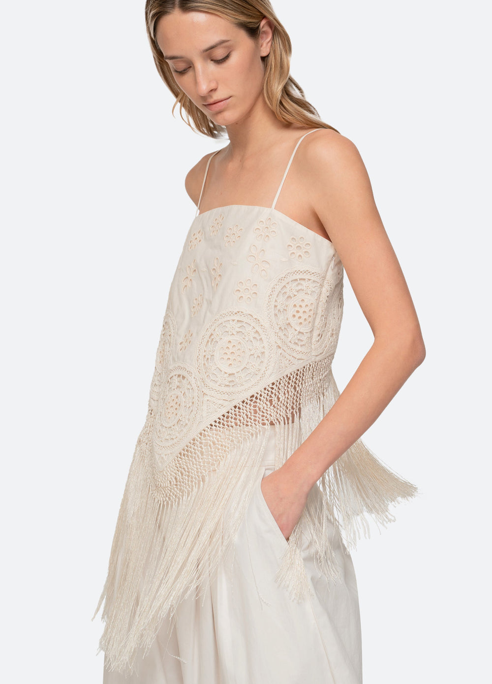 Cream Rafina Top | Sea New York