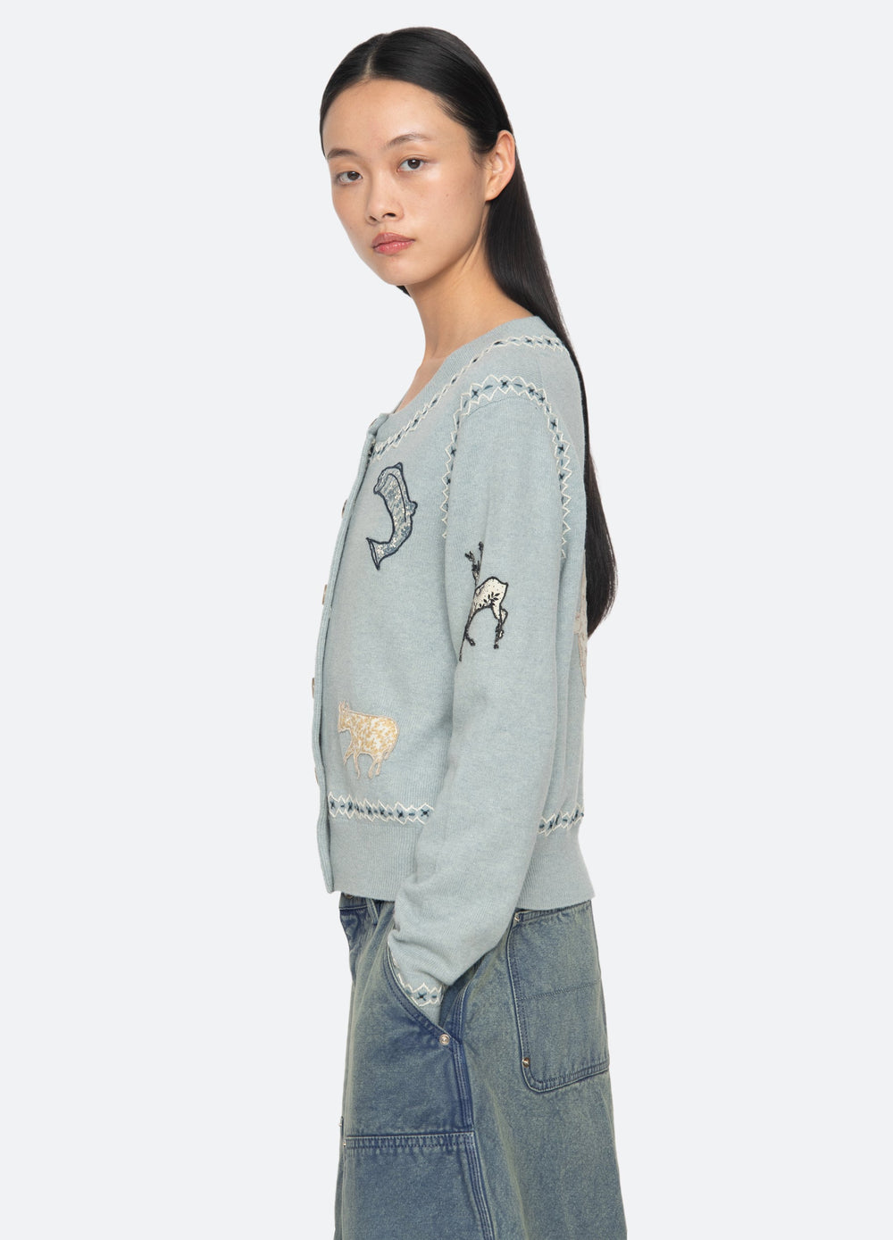 Blue Winslow Cardigan | Sea New York