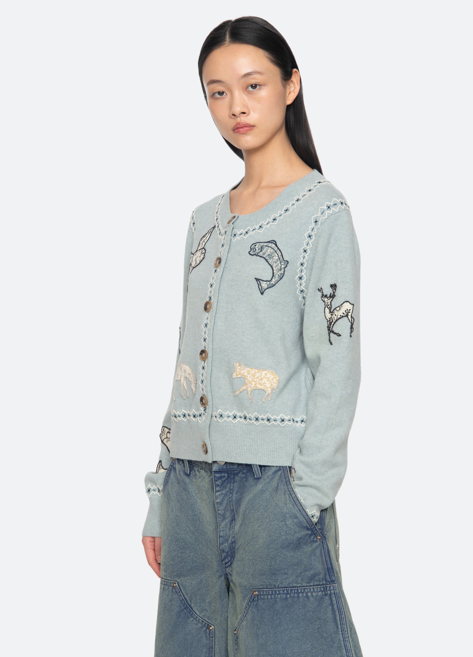 Blue Winslow Cardigan | Sea New York