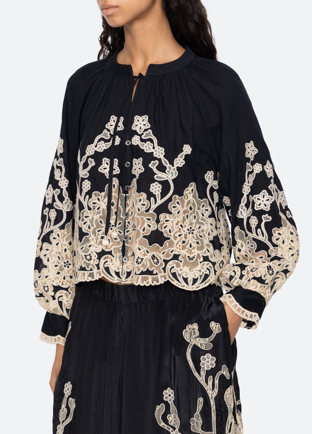 Black Gracelyn L/S Top | Sea New York