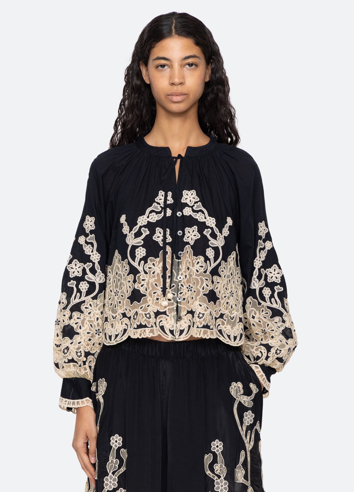 Black Gracelyn L/S Top | Sea New York