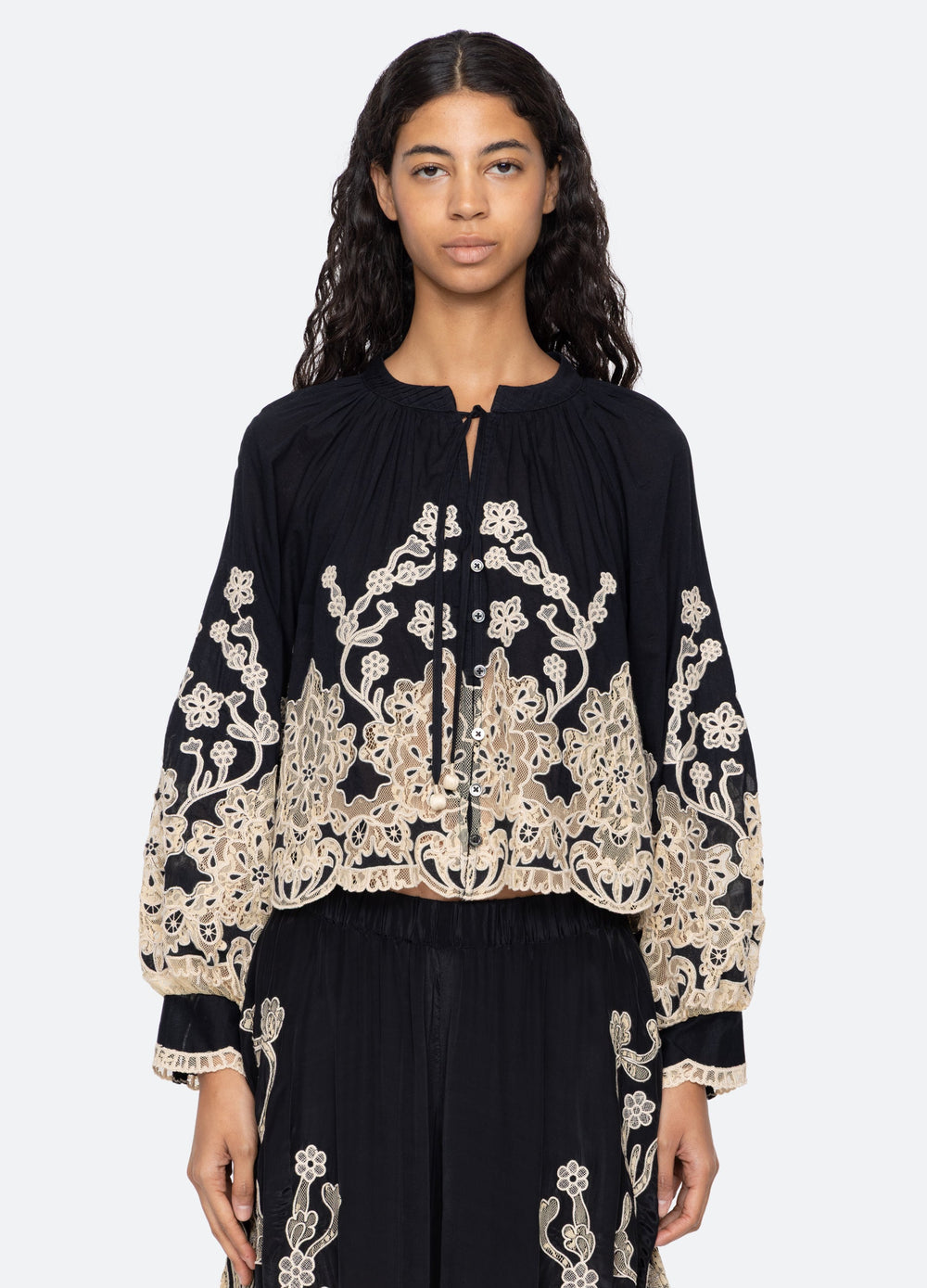 Black Gracelyn L/S Top | Sea New York