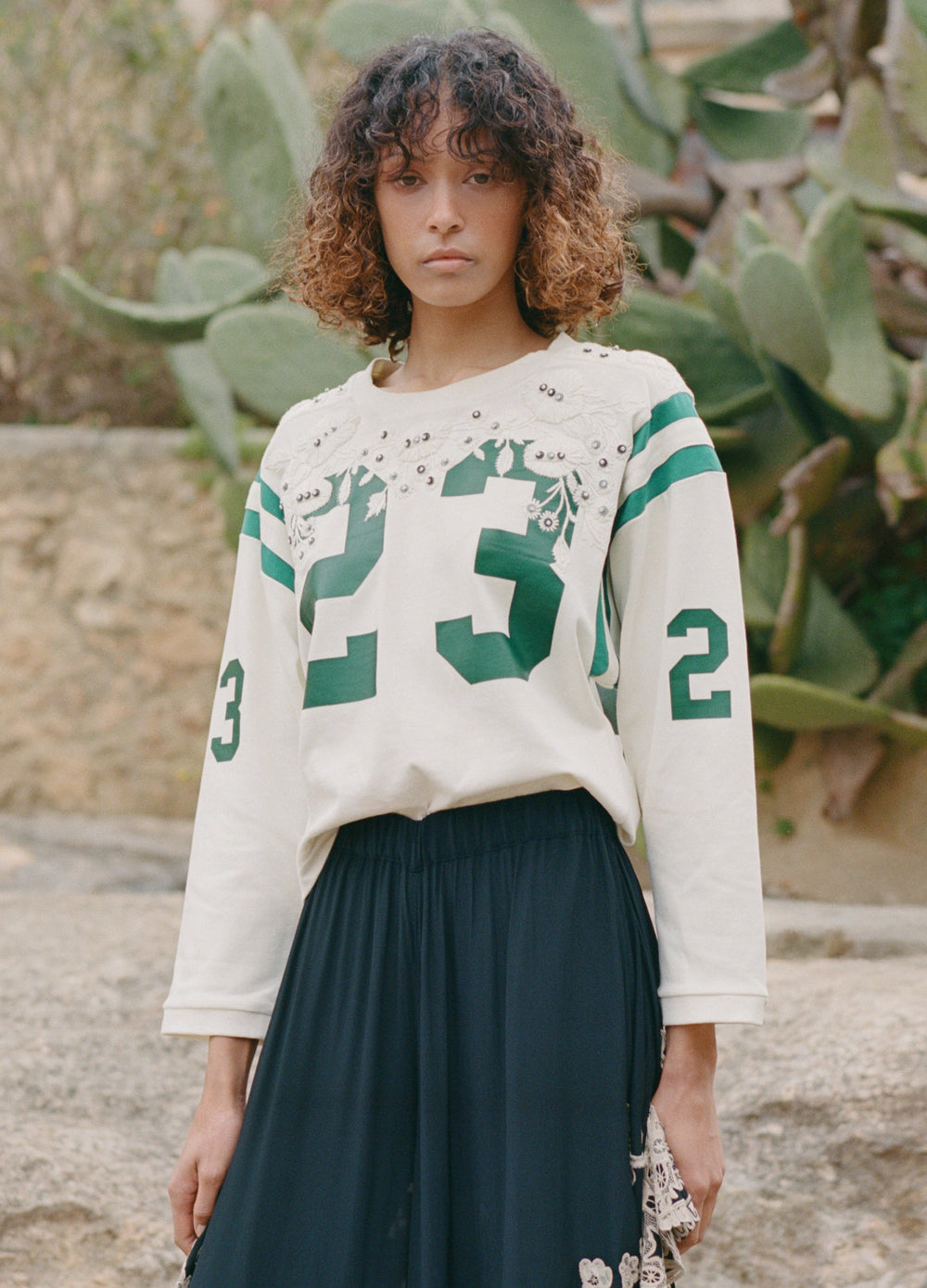 Cream Georgie L/S Tee | Sea New York