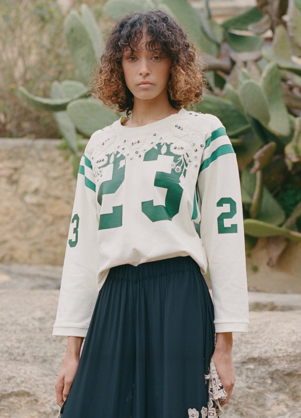 Cream Georgie L/S Tee | Sea New York