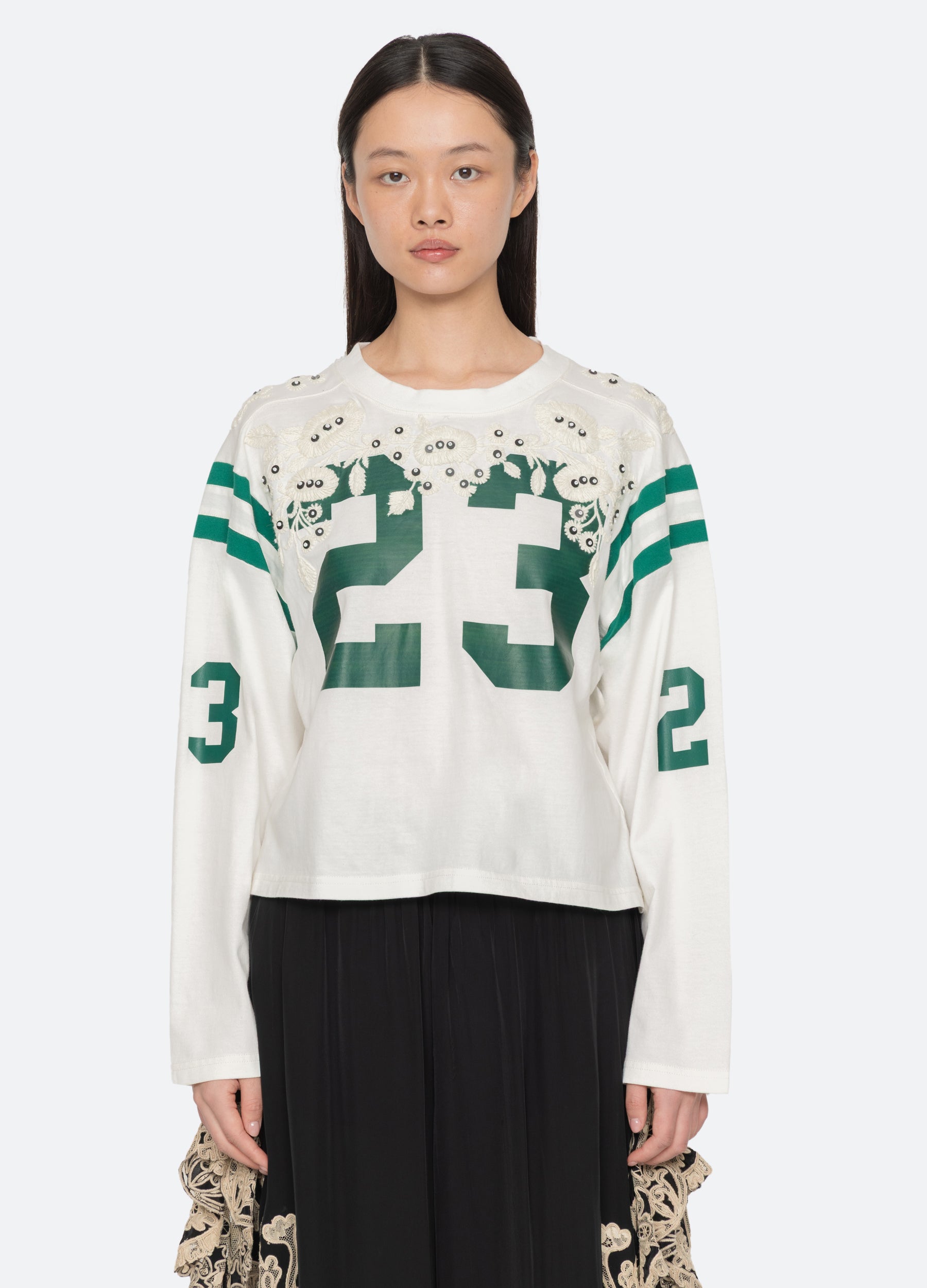 Cream Georgie L/S Tee | Sea New York