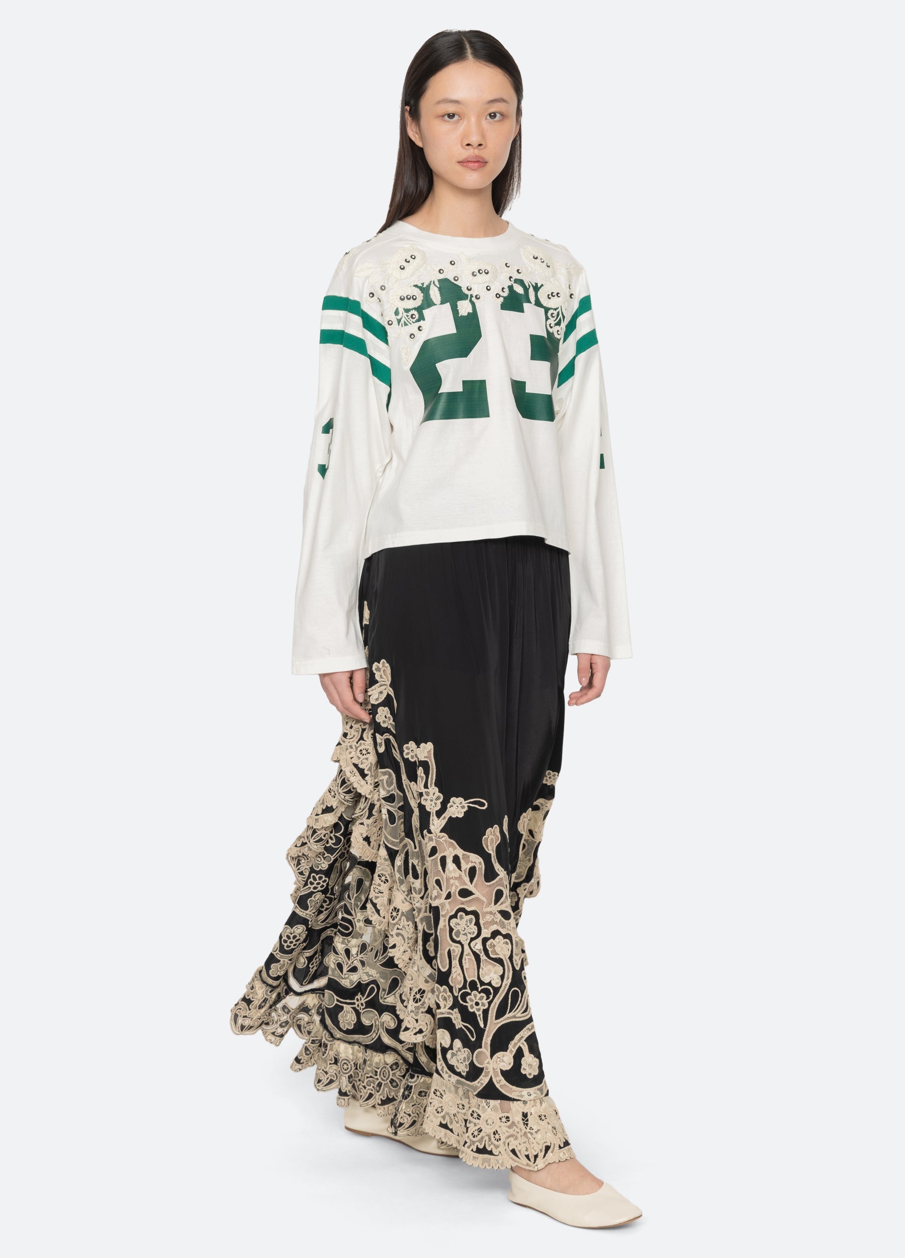 Cream Georgie L/S Tee | Sea New York