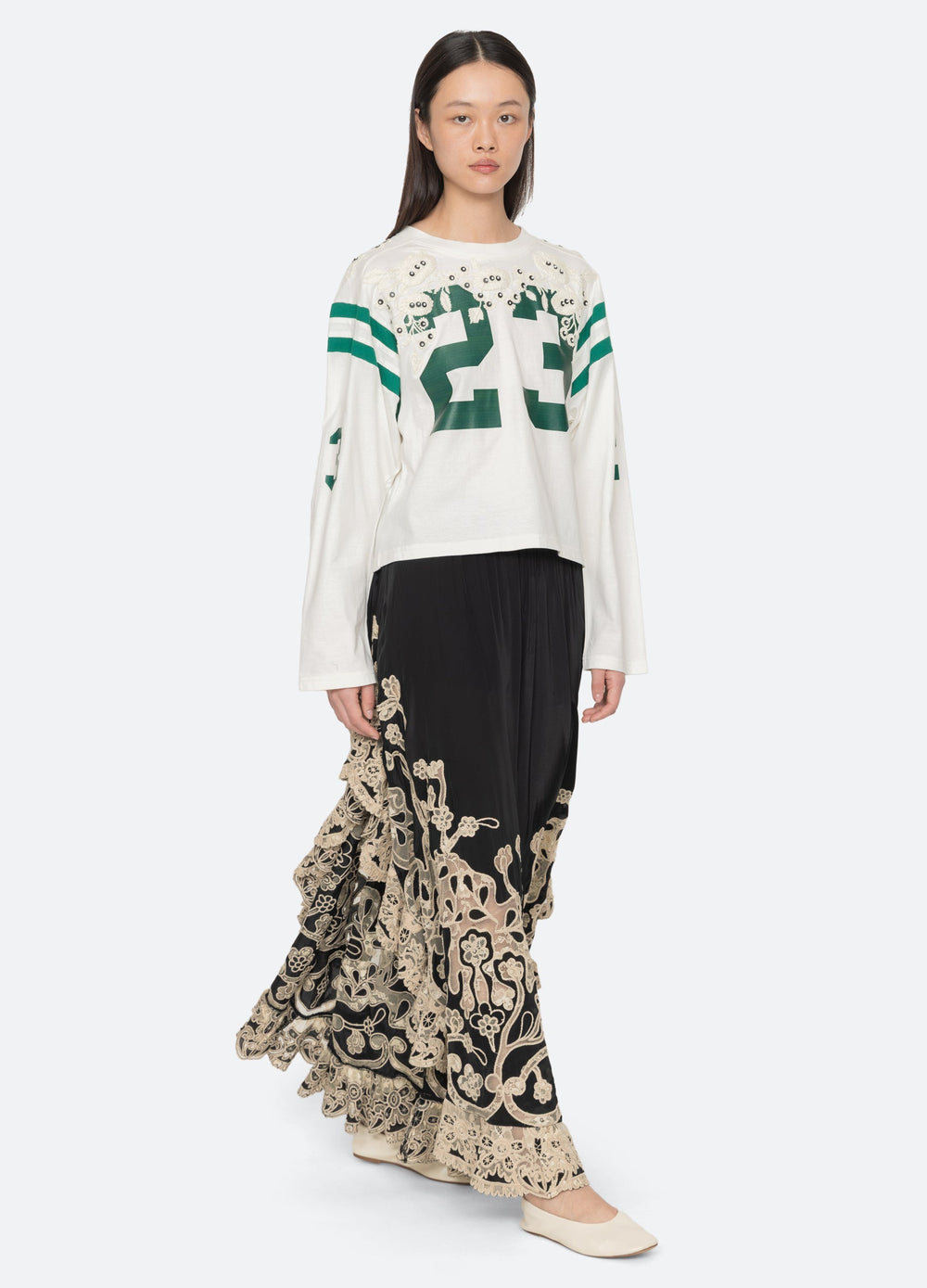 Cream Georgie L/S Tee | Sea New York