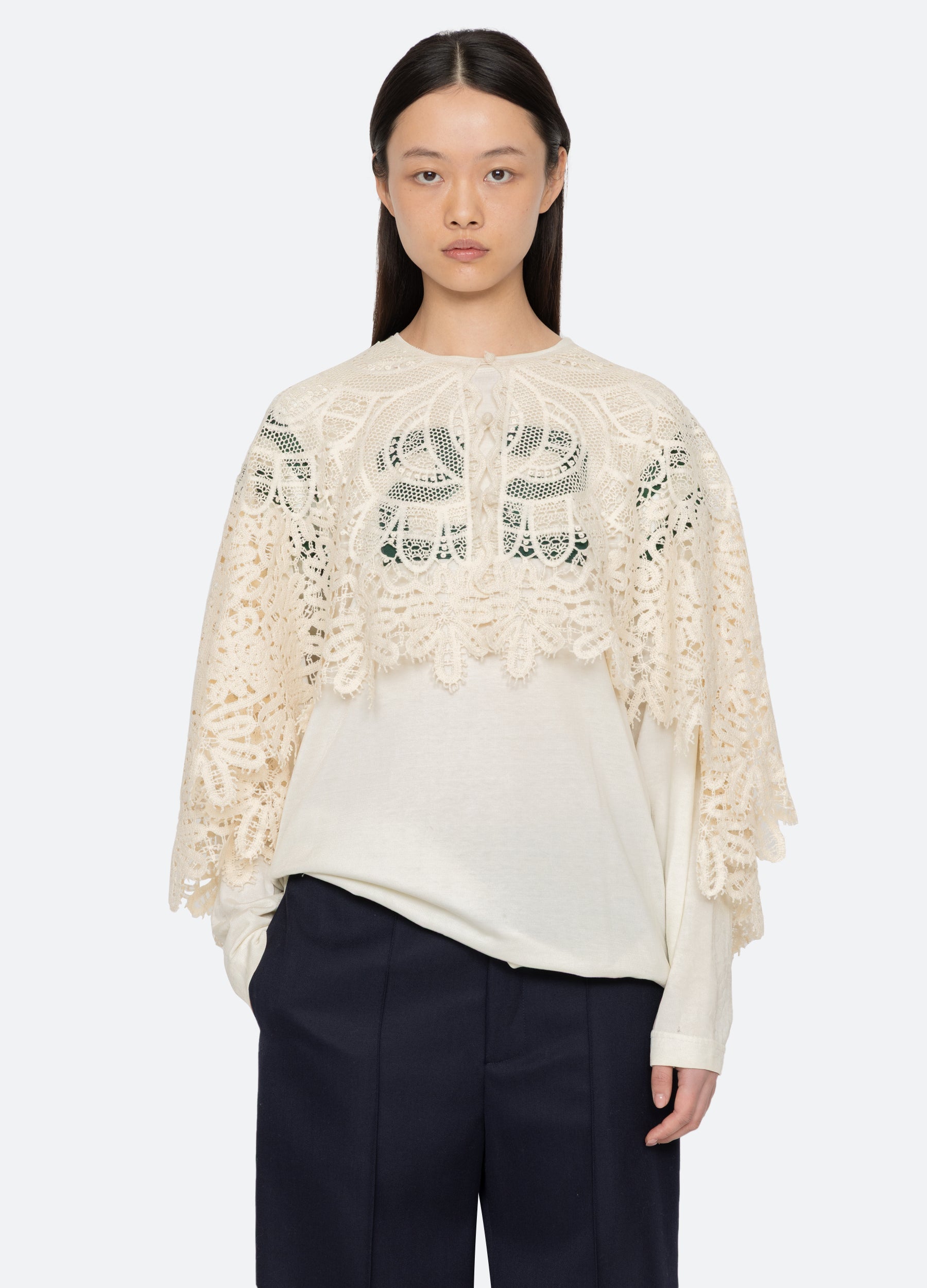 Cream Alina Cape | Sea New York