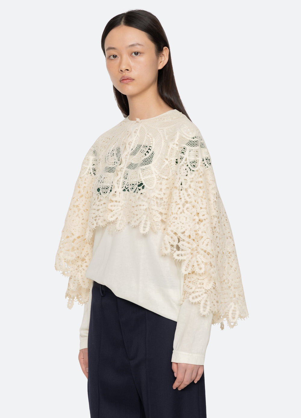 Cream Alina Cape | Sea New York