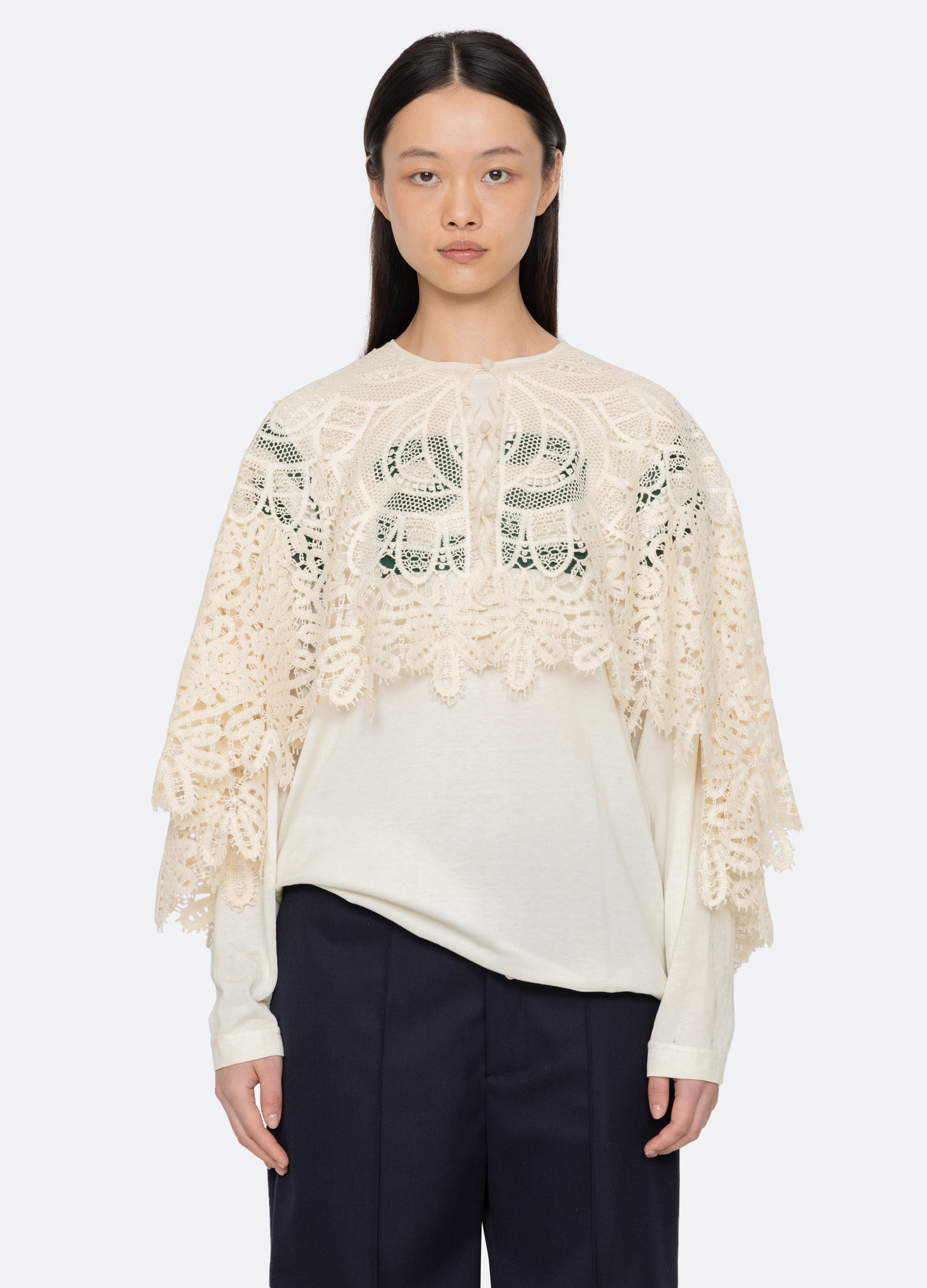 Cream Alina Cape | Sea New York