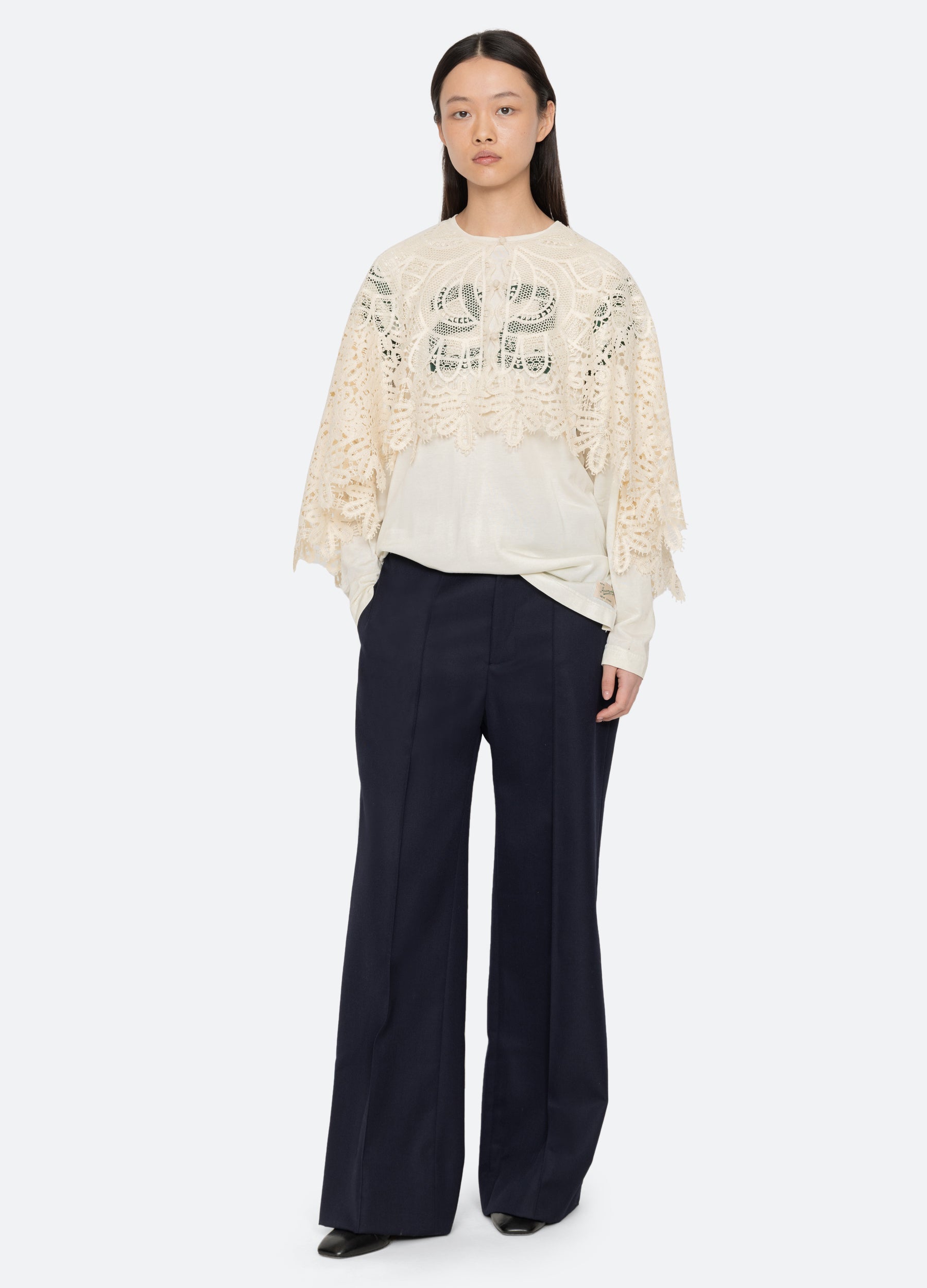 Cream Alina Cape | Sea New York